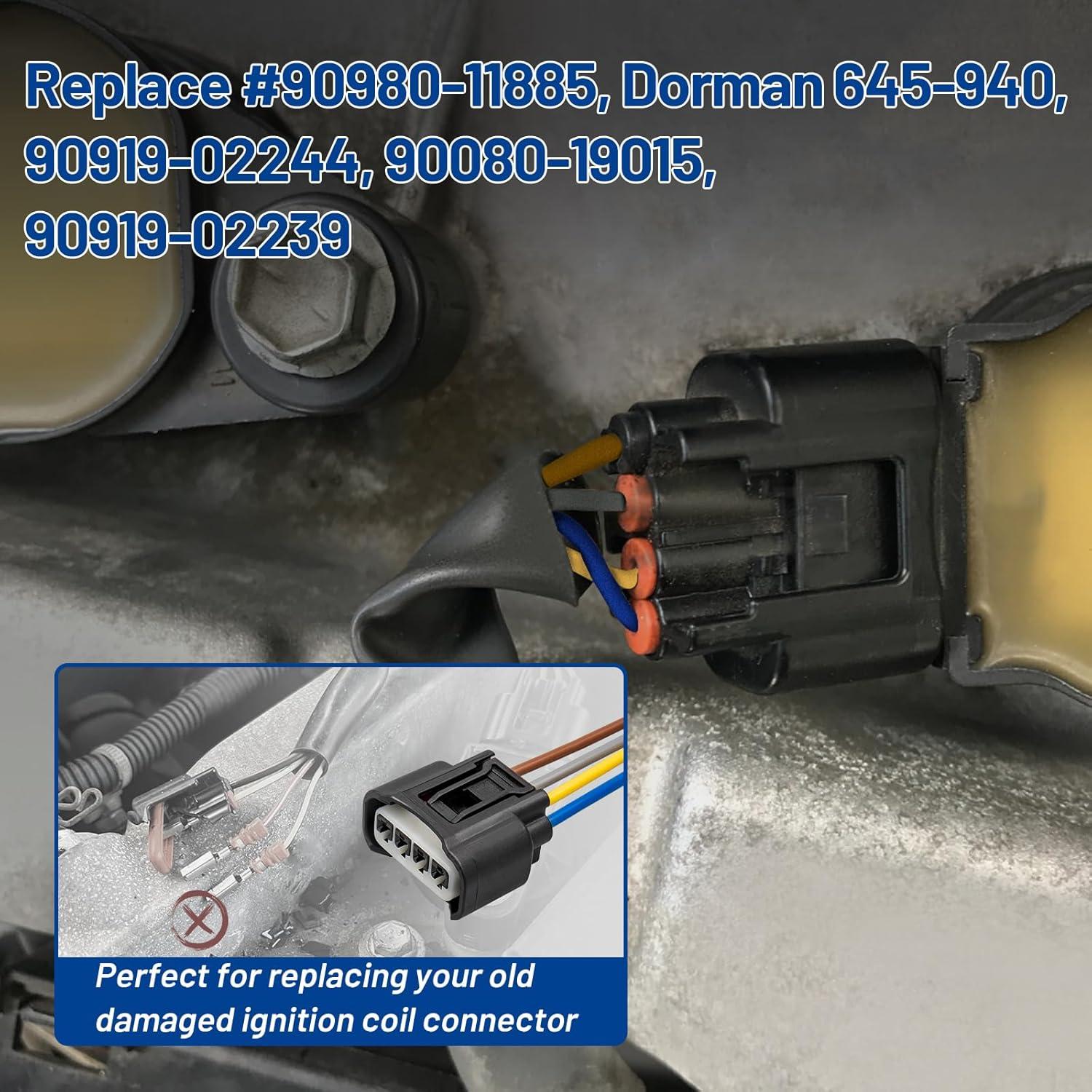 Conector Bobina de Encendido Anina 4 Pines Toyota 90980-11885