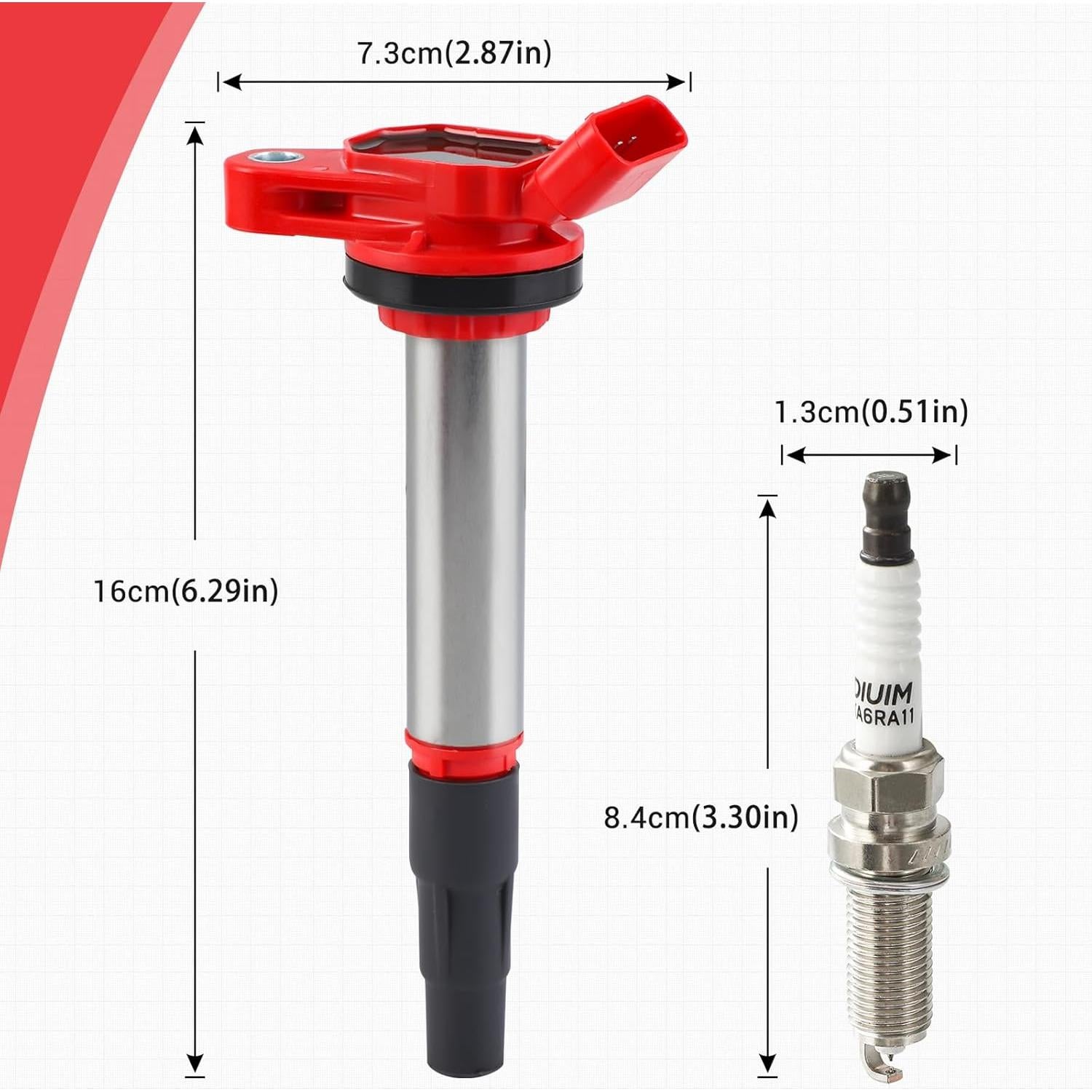 Paquete 4 Bobinas Encendido Pindex UF596 + Bujías Iridio