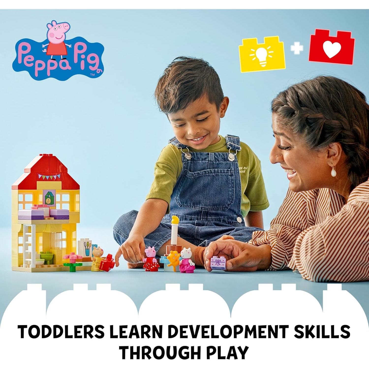 LEGO DUPLO Casa de Cumpleaños Peppa Pig 59 Piezas