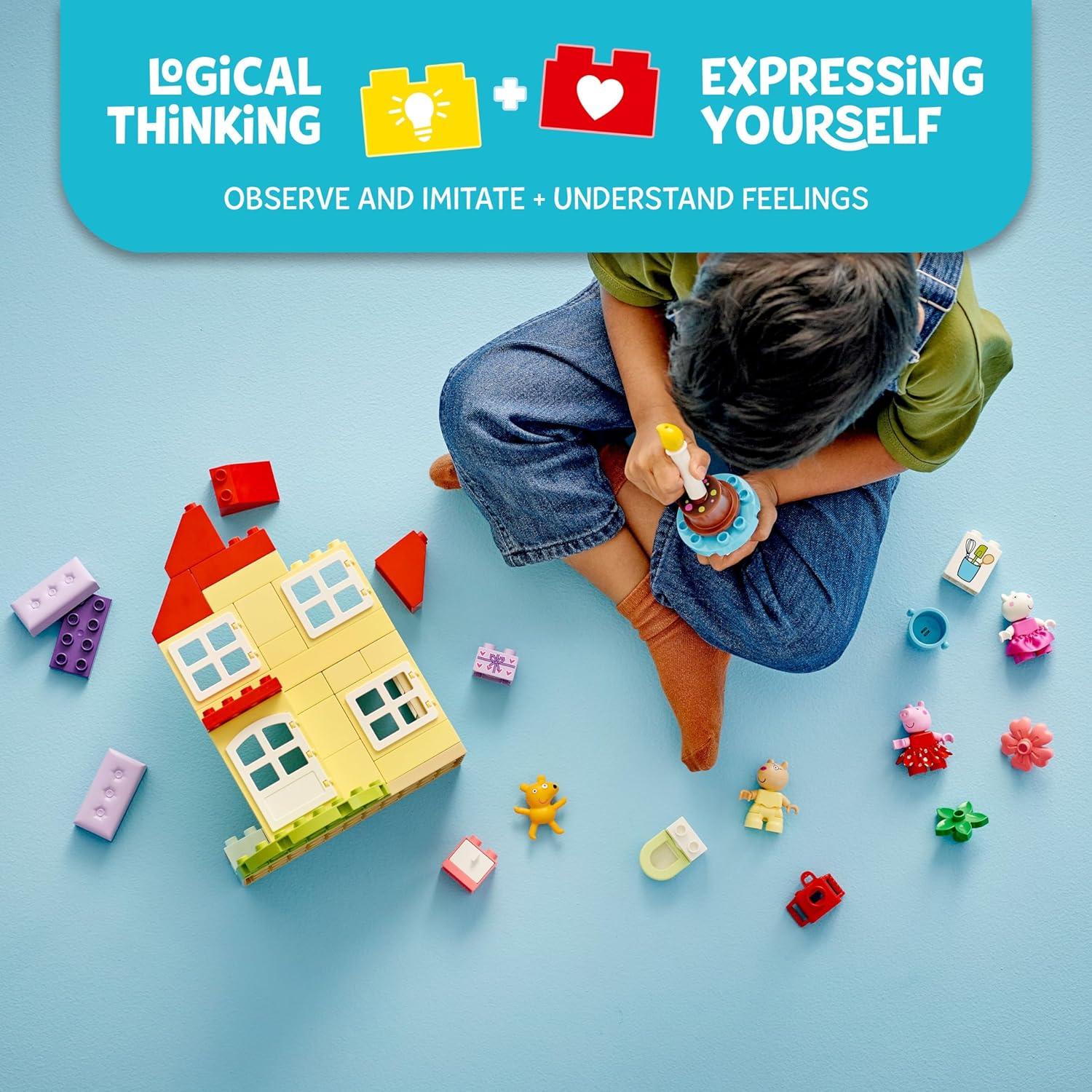 LEGO DUPLO Casa de Cumpleaños Peppa Pig 59 Piezas