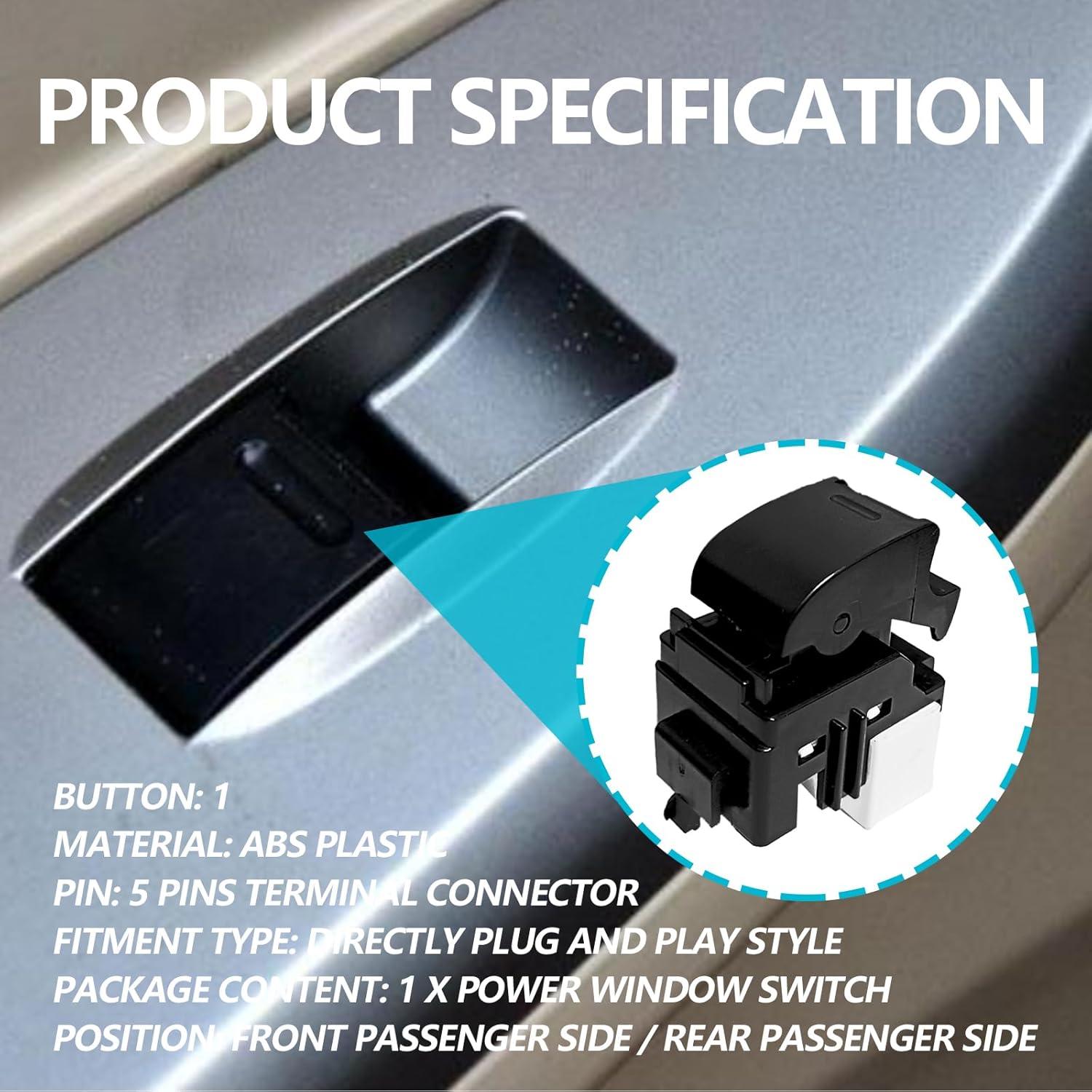 Interruptor de Ventana Eléctrica Icyhaws 84810-12080 Compatible Toyota