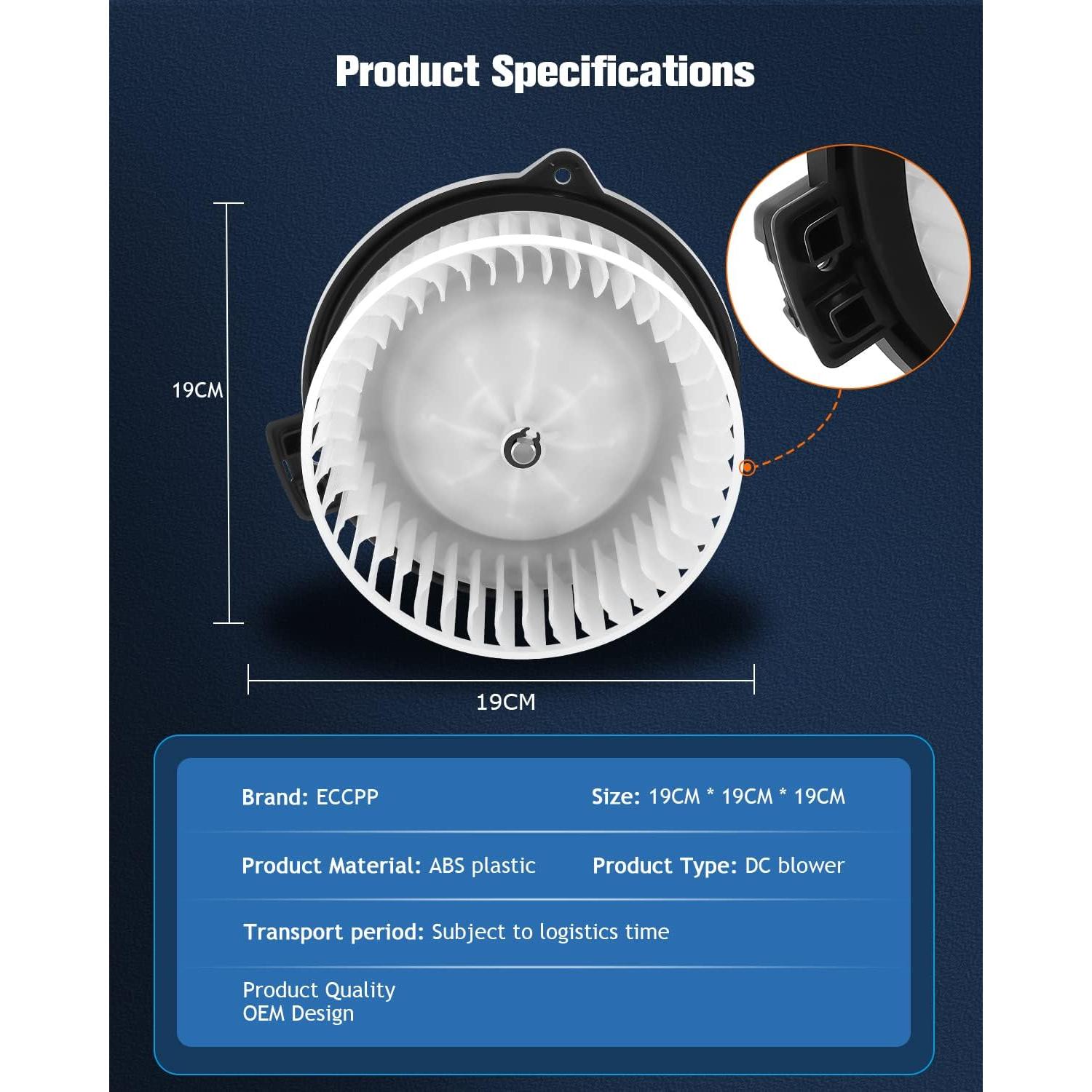 Motor de Soplador de Calefacción ECCPP para Toyota Corolla/Matrix