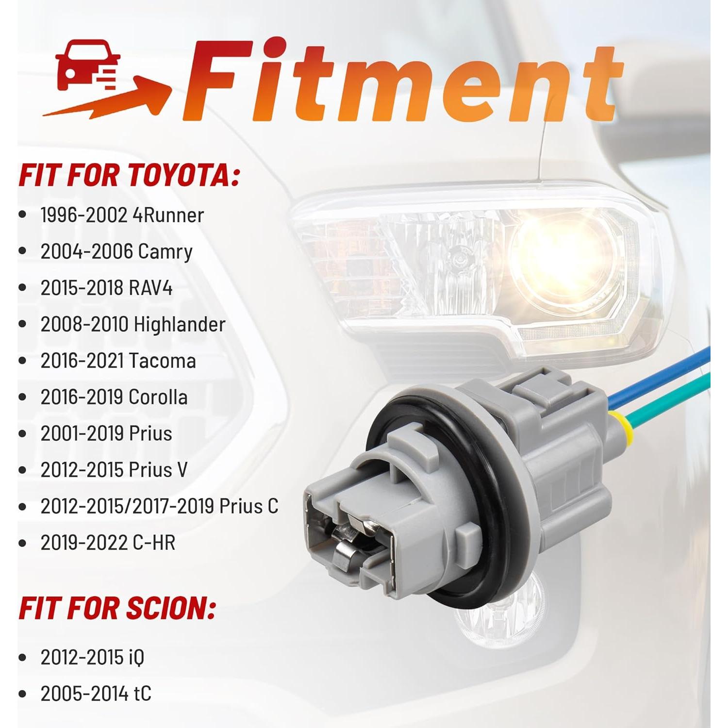 Enchufe de Luz de Giro Frontal RED WOLF 2 Pines para Toyota