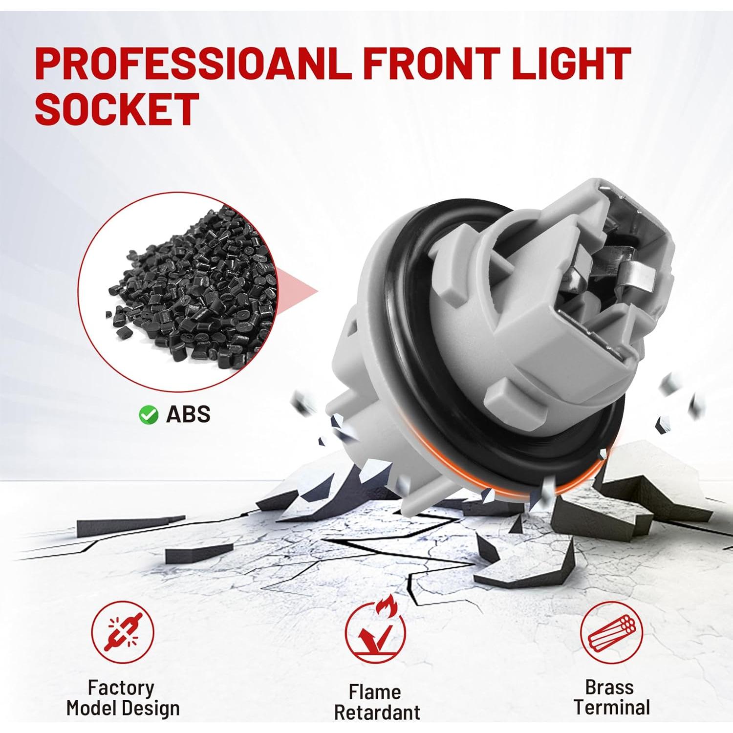 Enchufe de Luz de Giro Frontal RED WOLF 2 Pines para Toyota