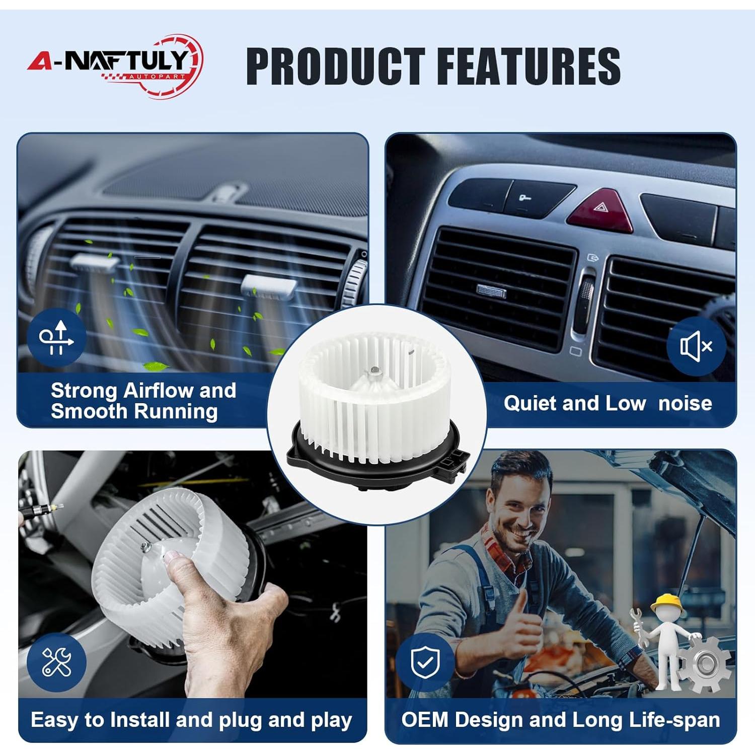 Motor de Soplador de AC A-NAFTULY para Toyota Corolla 2003-2008