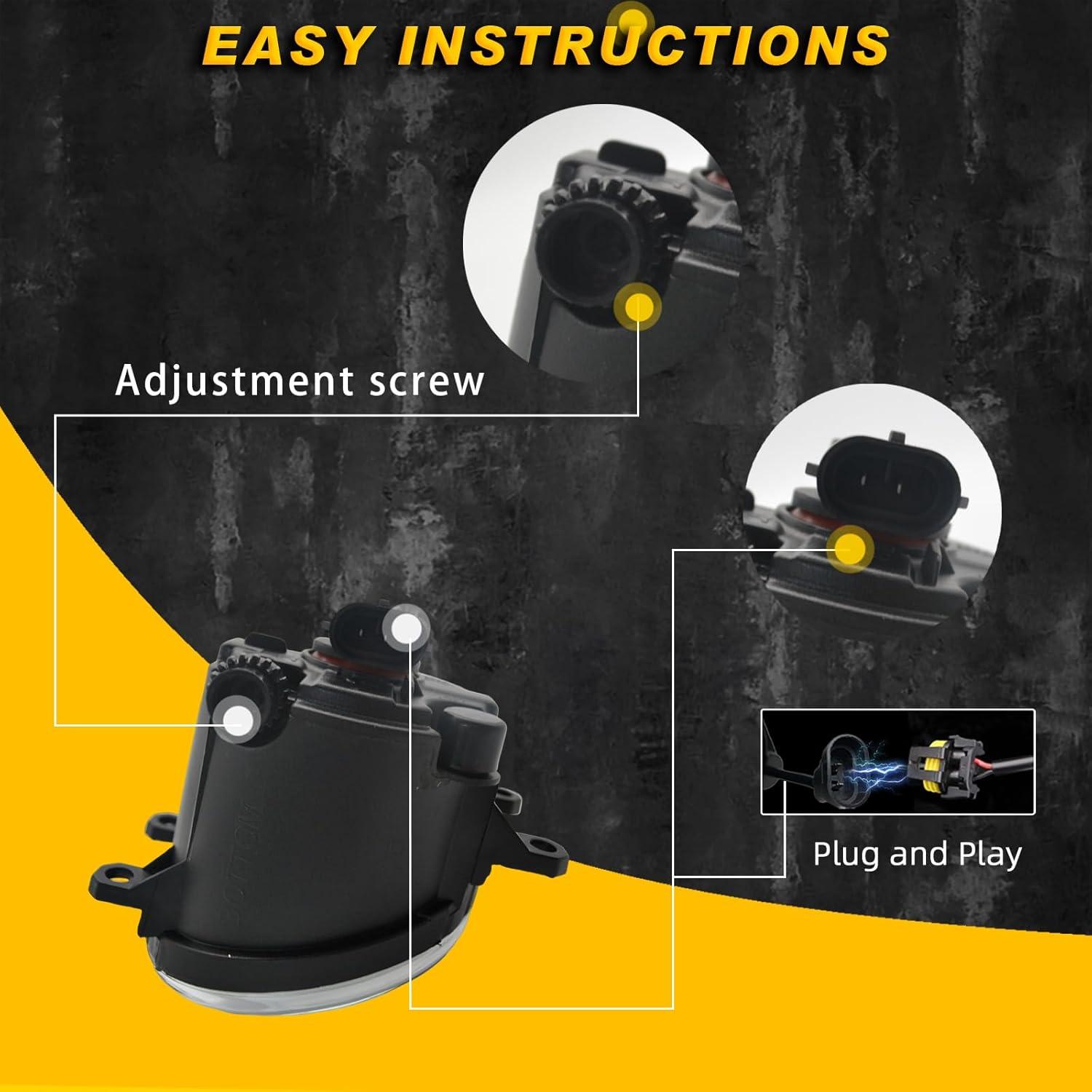 Luces Antiniebla BONA para Toyota Corolla 2014-2016 H11