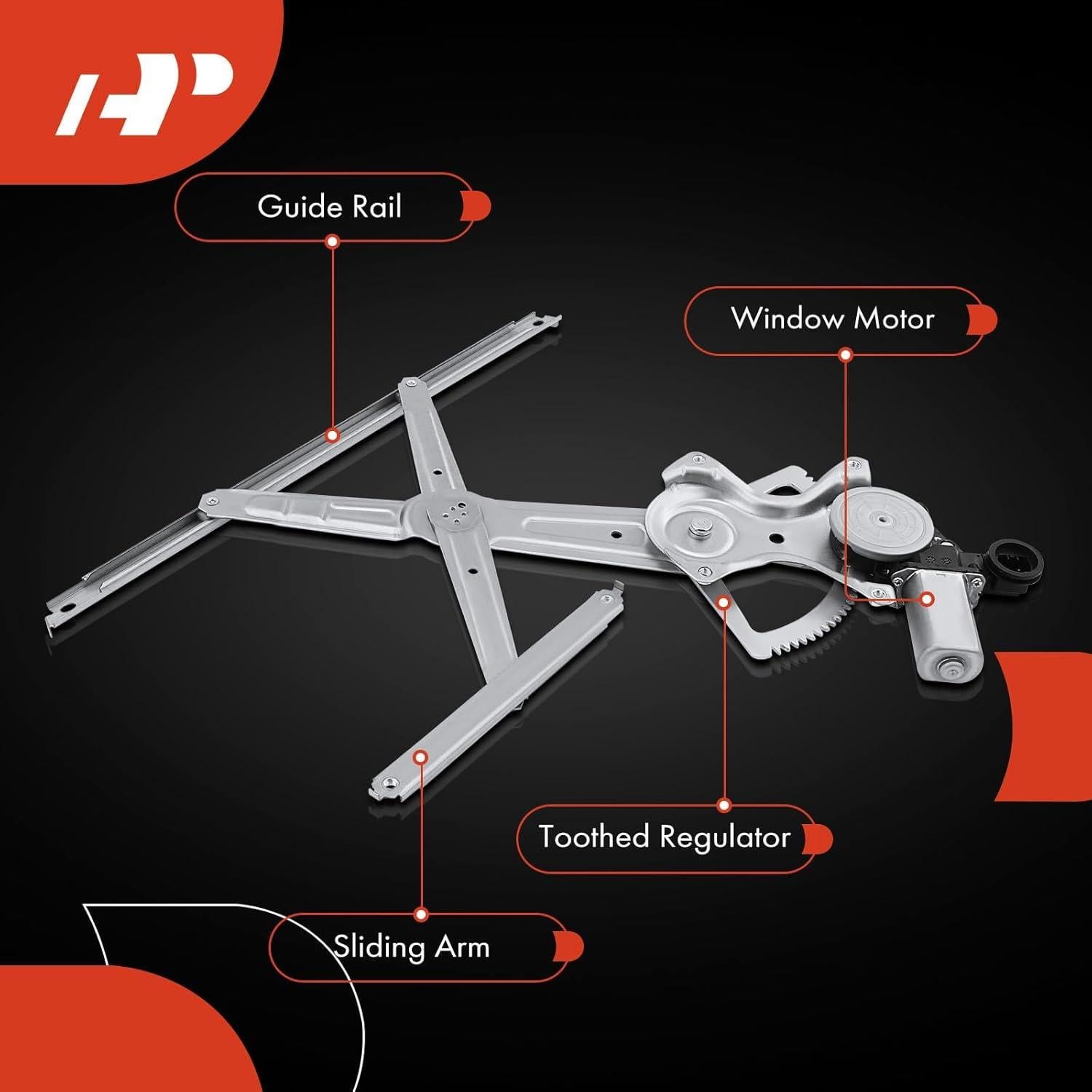 Regulador de Ventana Eléctrico A-Premium Toyota Corolla 2014-2019
