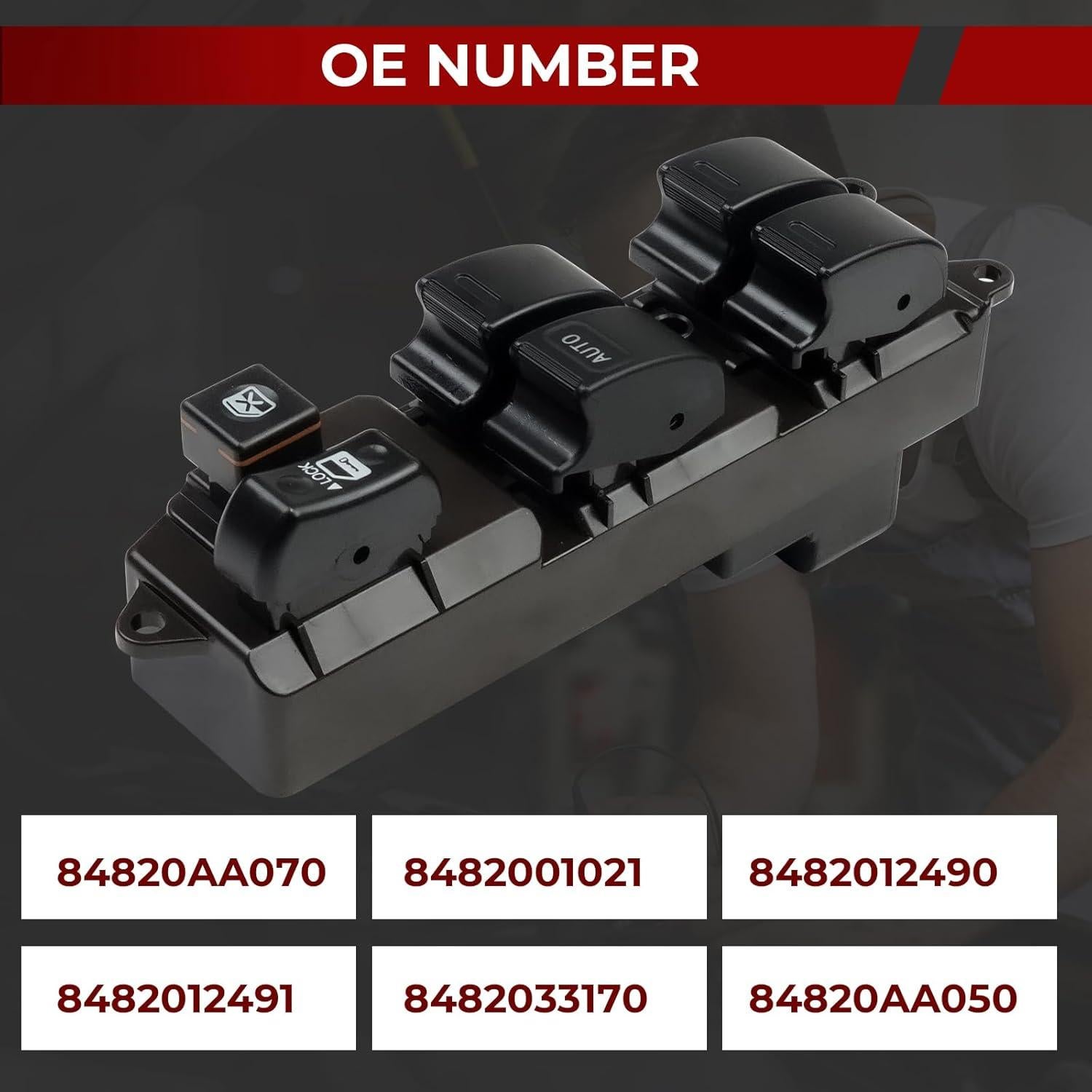 Interruptor de Ventana Eléctrica Dexepe para Toyota y Pontiac