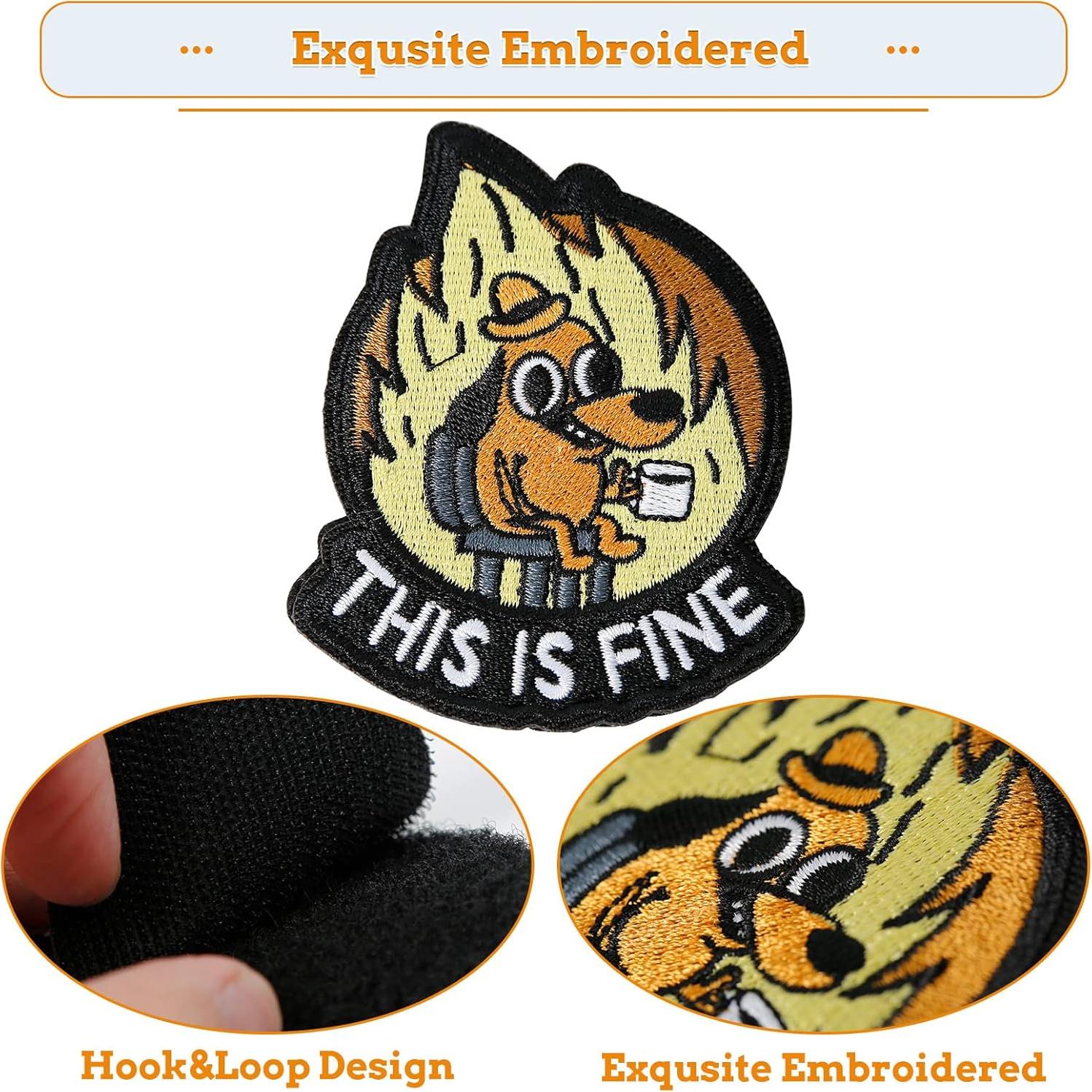 Parche Bordado Militar XMJY Este es Fino 7.62x6.1cm