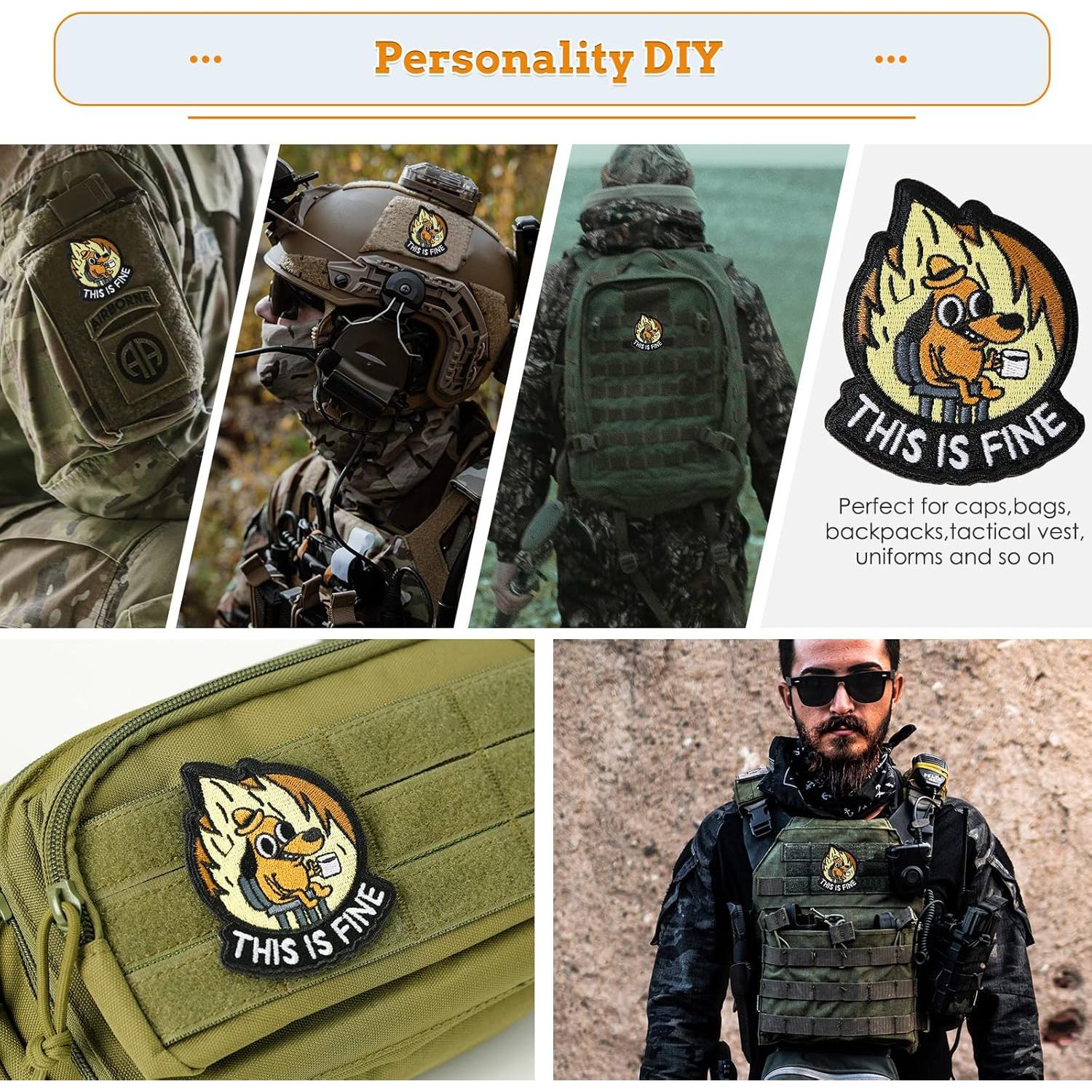 Parche Bordado Militar XMJY Este es Fino 7.62x6.1cm