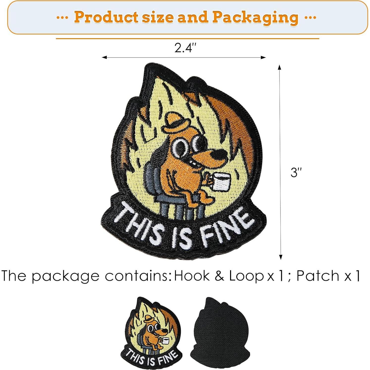 Parche Bordado Militar XMJY Este es Fino 7.62x6.1cm