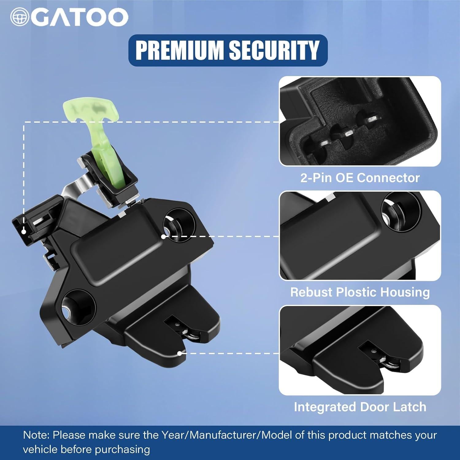 Cerradura de Maletero OGATOO para Toyota Corolla 2009-2013