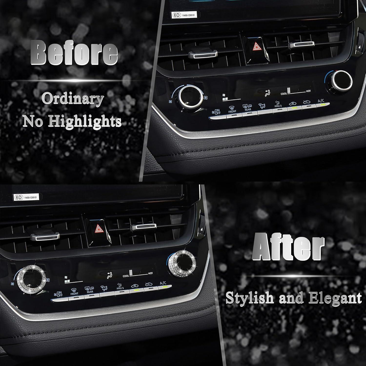 Cubierta Botón Aire Acondicionado TOMALL para Toyota Corolla 2019-2022