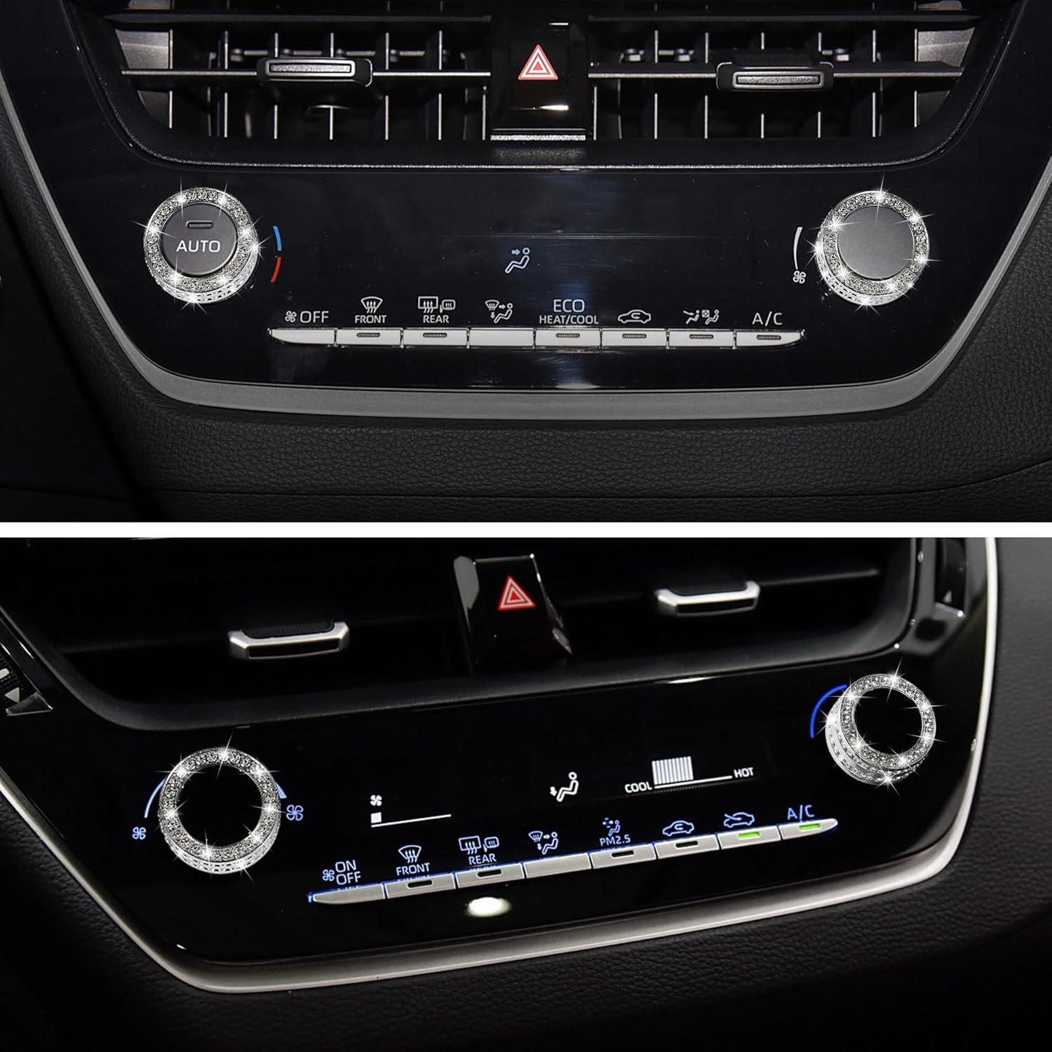 Cubierta Botón Aire Acondicionado TOMALL para Toyota Corolla 2019-2022