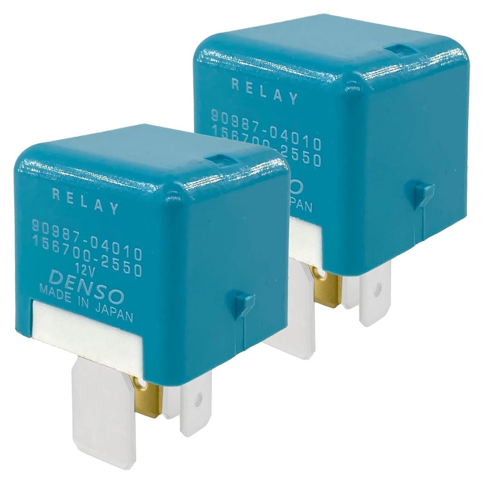 Paquete de 2 Relés Automotrices Sonzrod 30A 12VDC 4-Pin