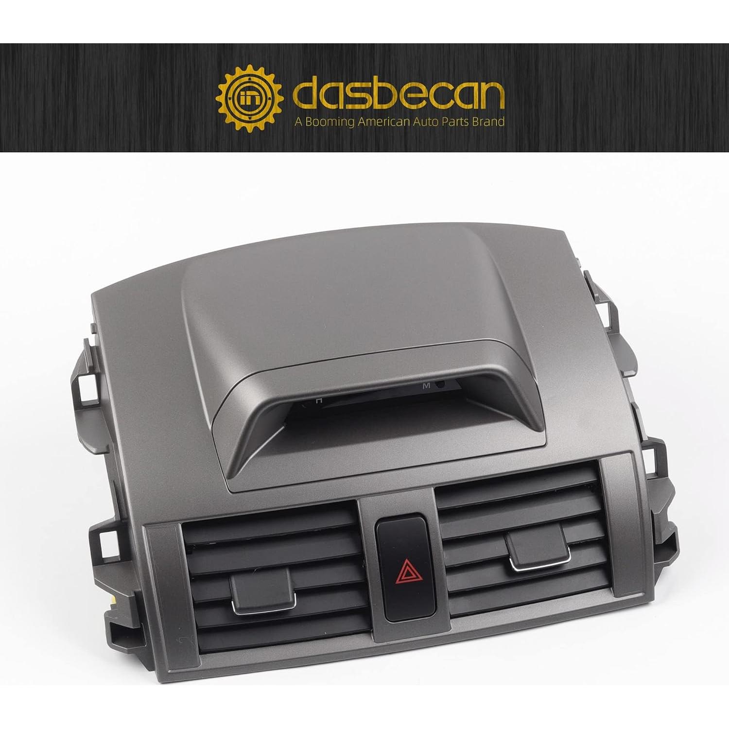 Panel de Ventilación A/C Dasbecan con Reloj para Toyota Corolla 2009-2013