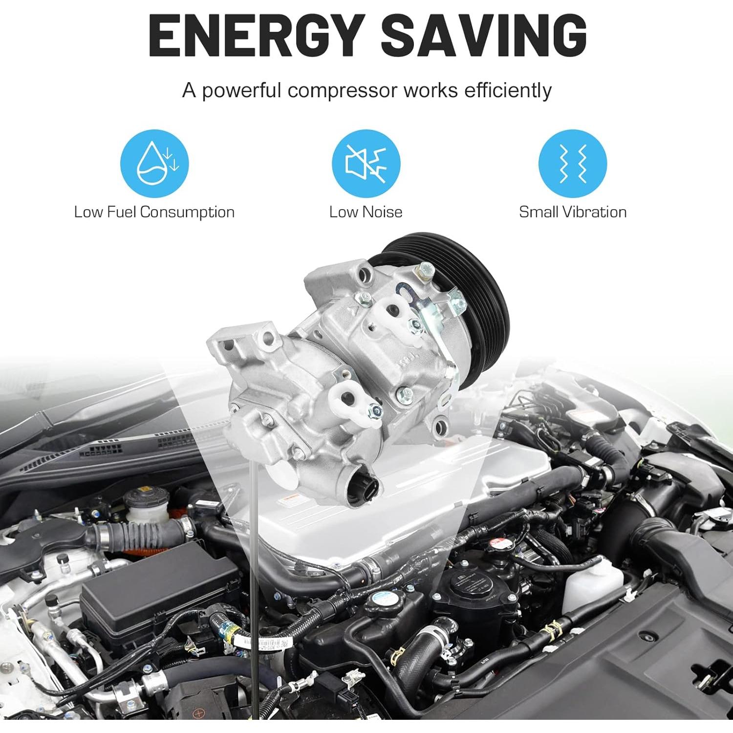 Compresor de Aire Acondicionado ILONPA 1.8L Scion/Toyota