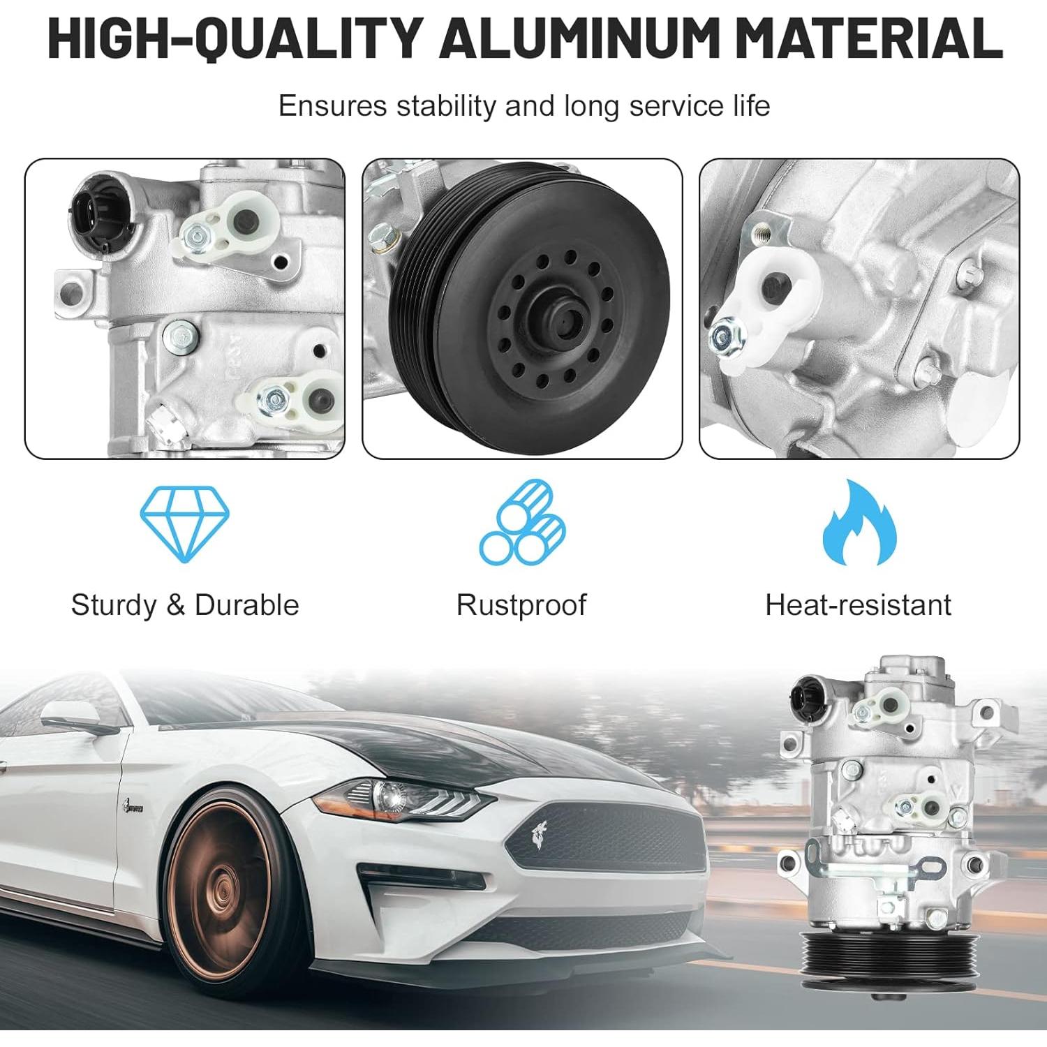 Compresor de Aire Acondicionado ILONPA 1.8L Scion/Toyota