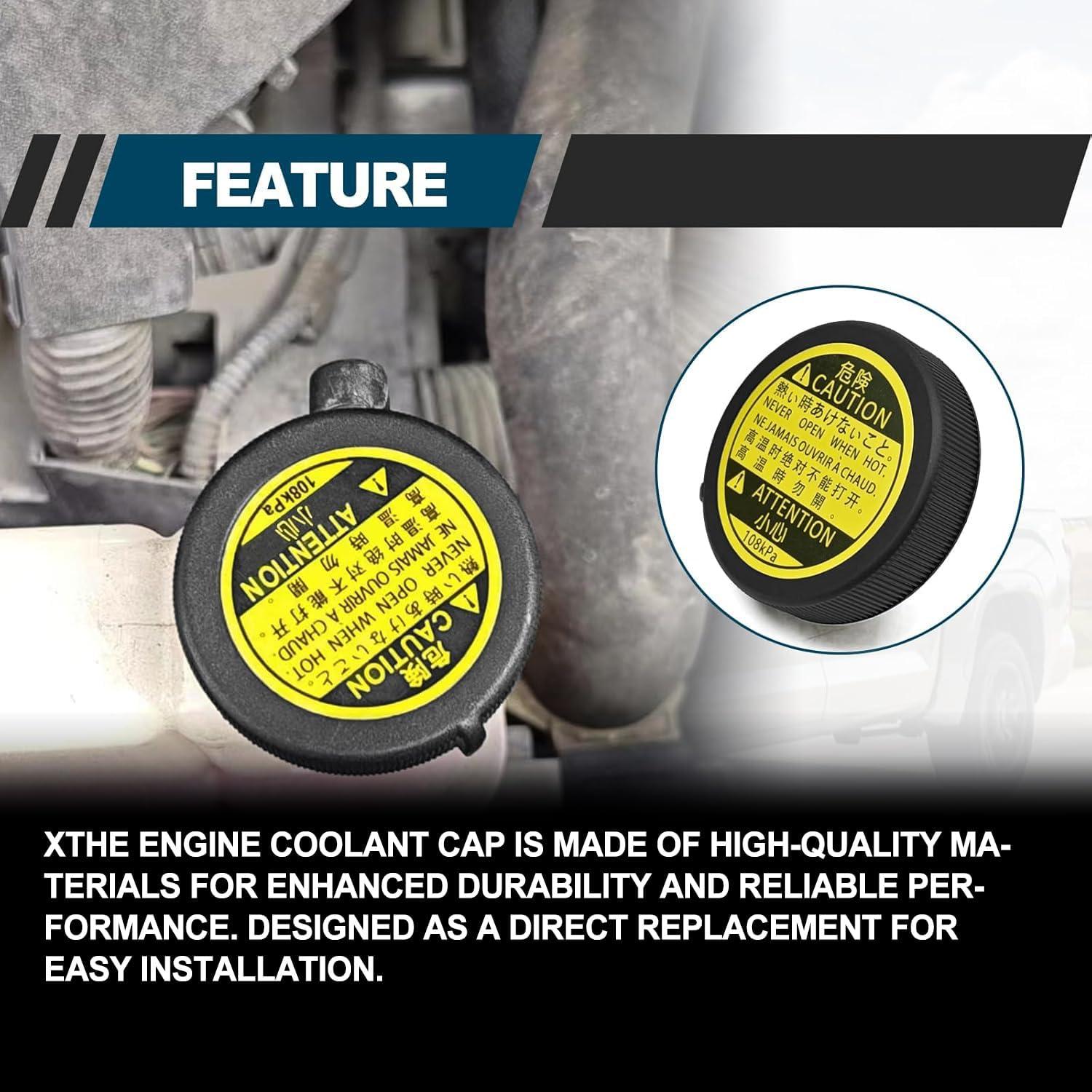 Tapa de tanque de refrigerante Icyhaws 16401-53010 compatible Toyota