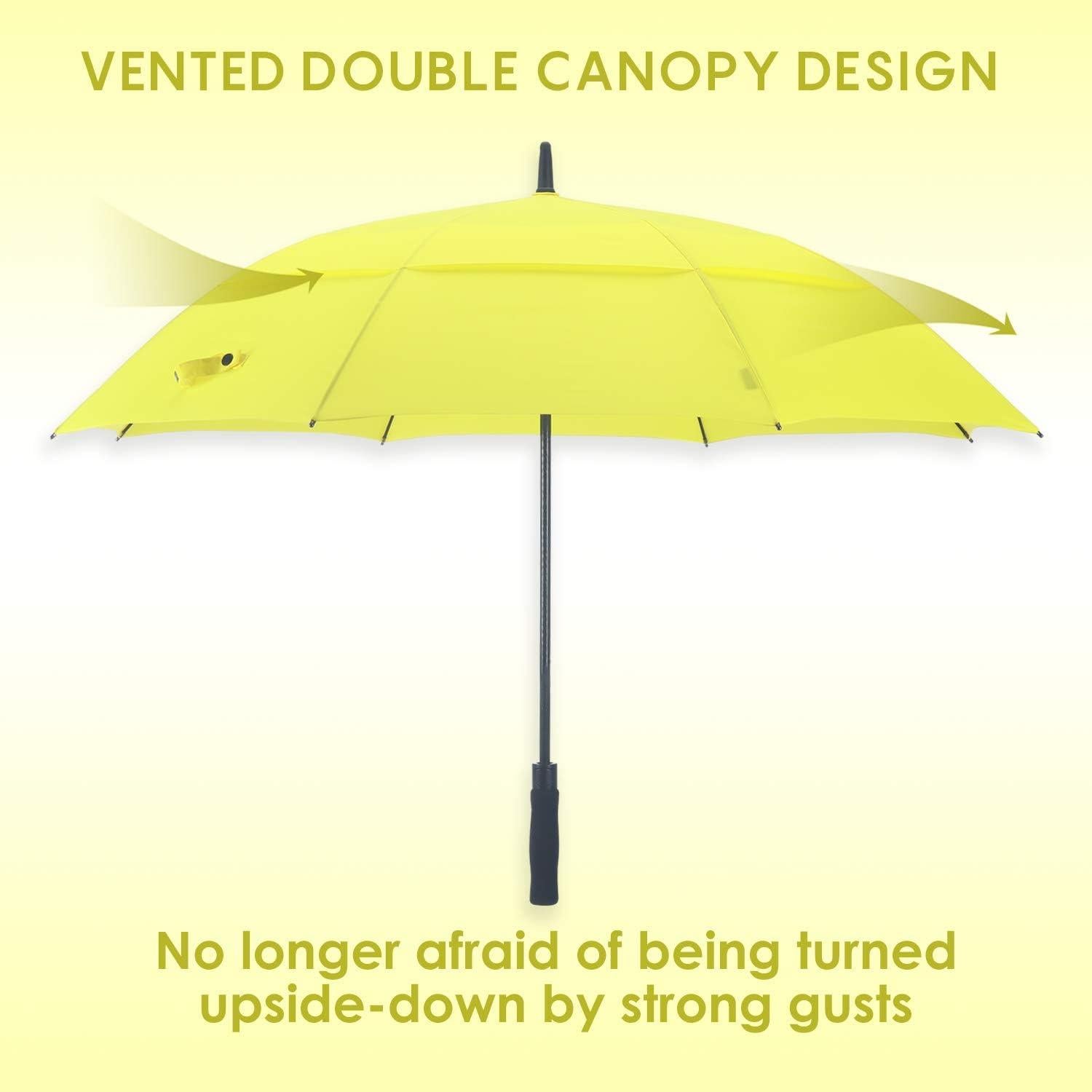 Paraguas de Golf RUMBRELLA 139,7 cm UV Doble Dosel Automático