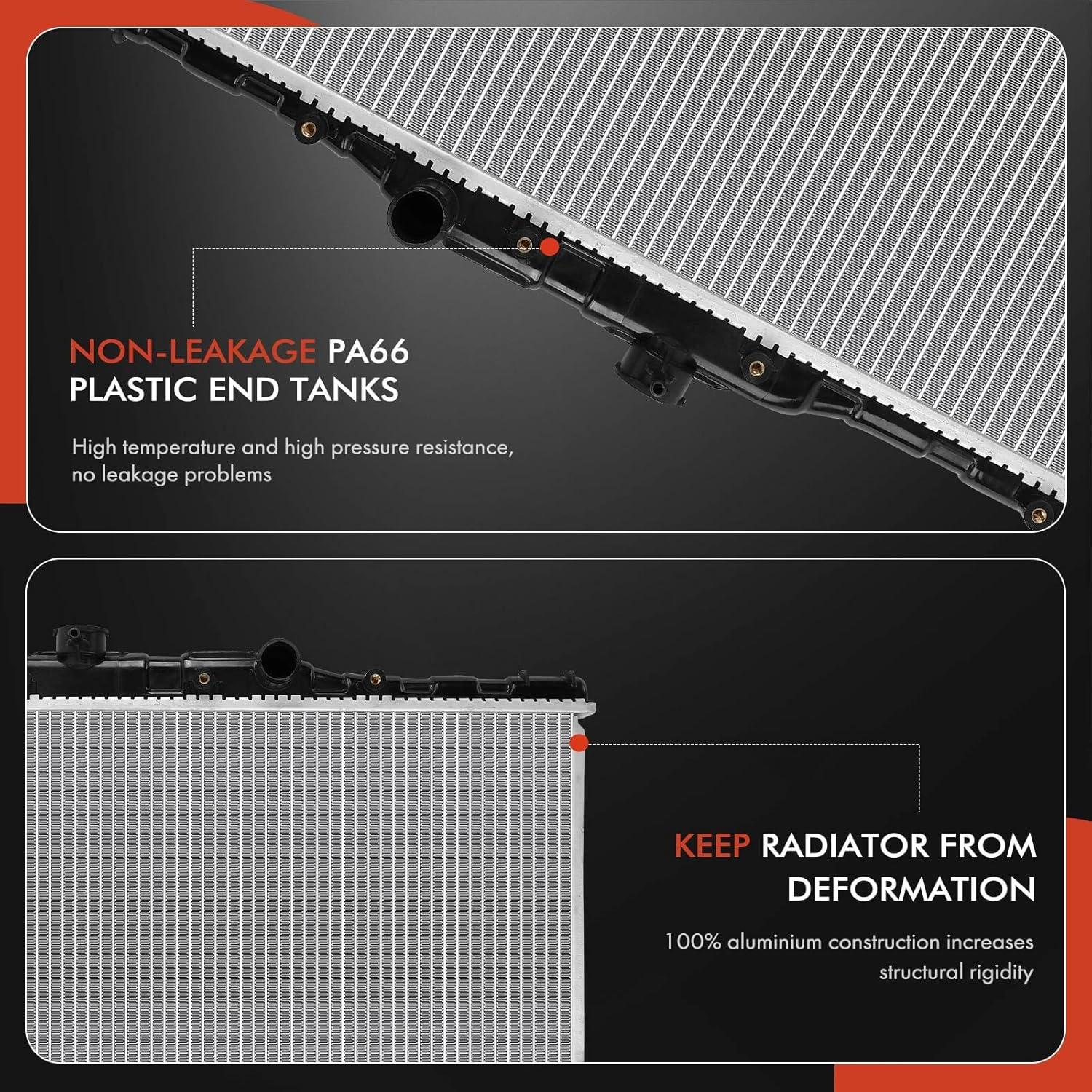 Radiador de Refrigerante A-Premium para Toyota Corolla y Chevrolet Nova