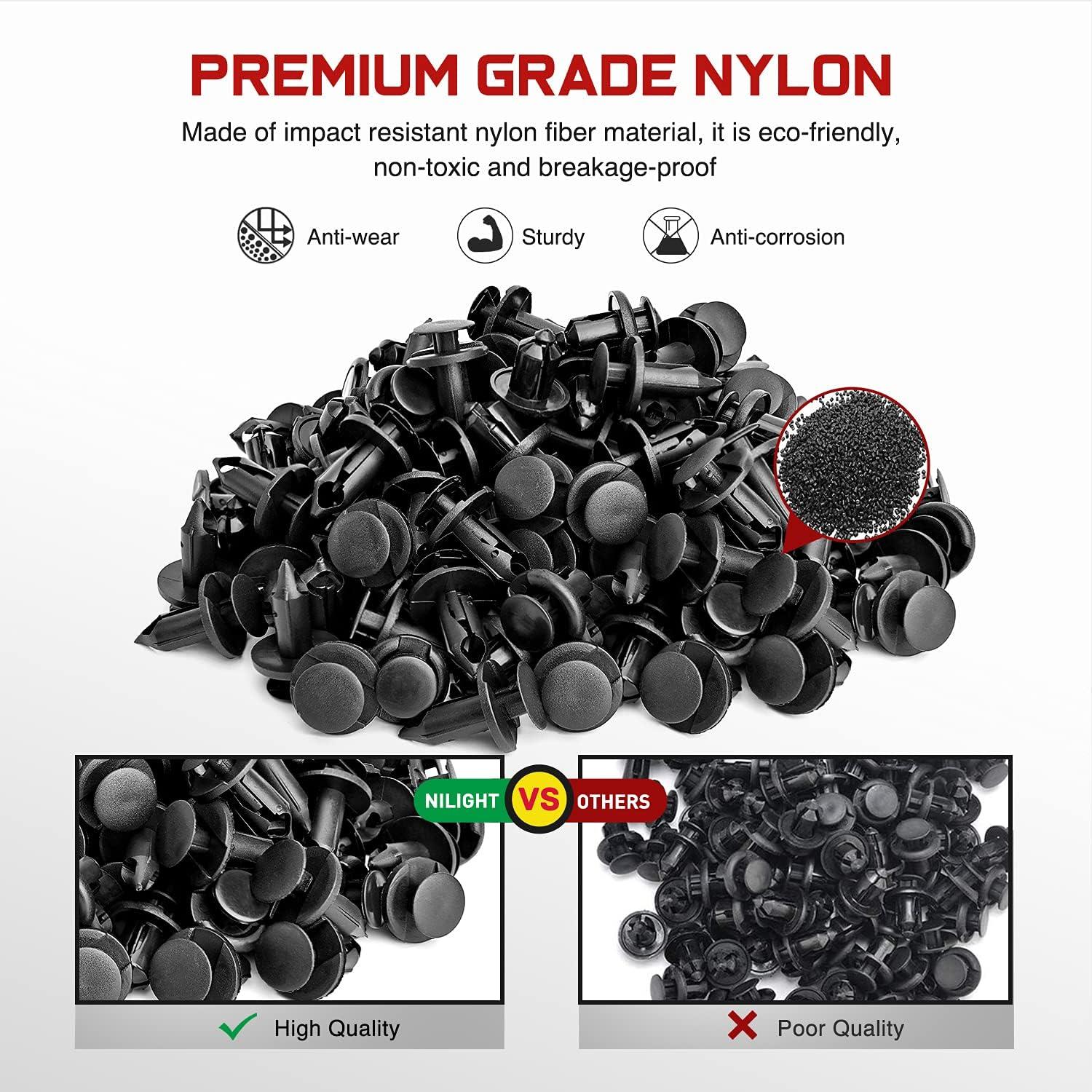 Nilight 150 Pcs Clips de Parachoques y Herramienta de Remoción