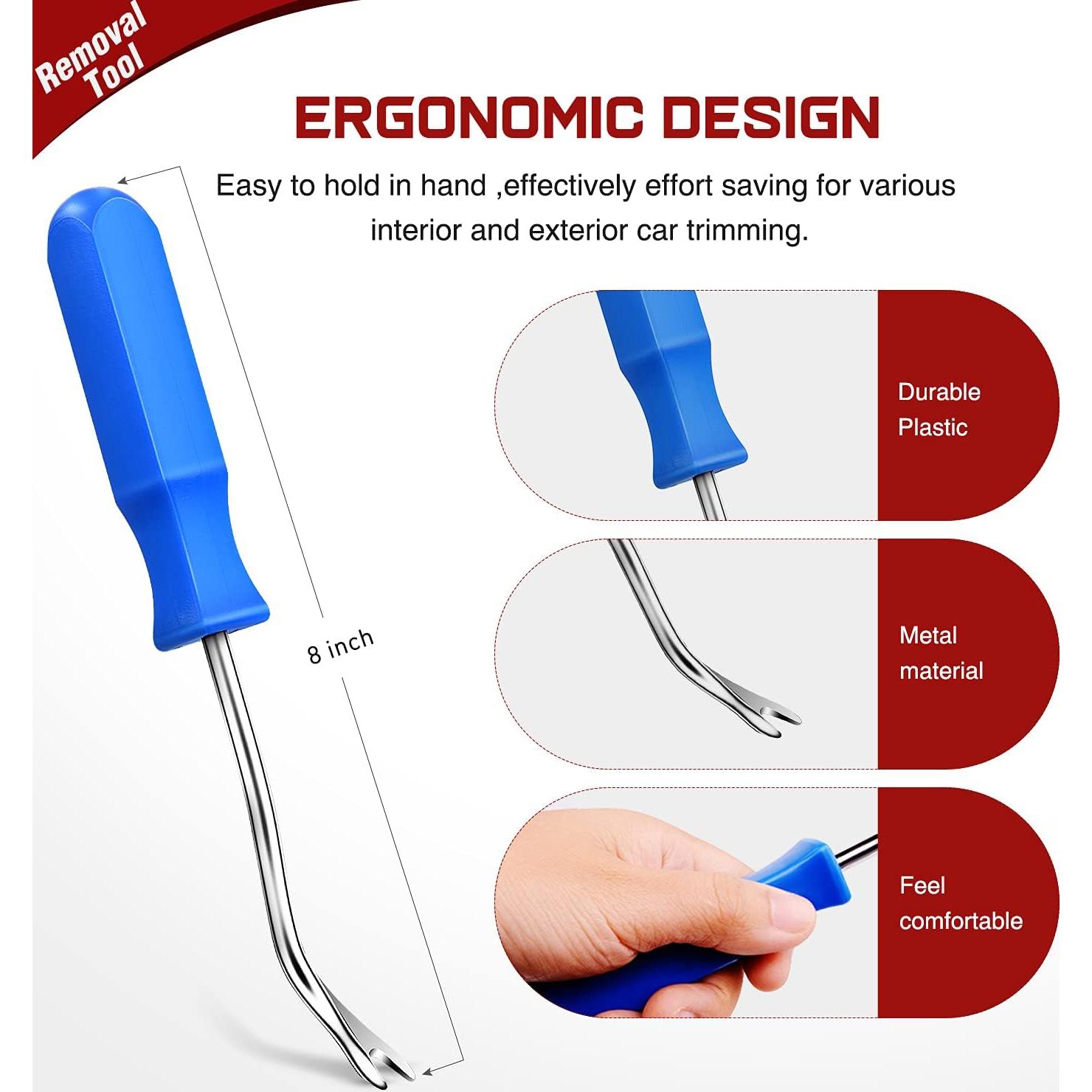 Nilight 150 Pcs Clips de Parachoques y Herramienta de Remoción