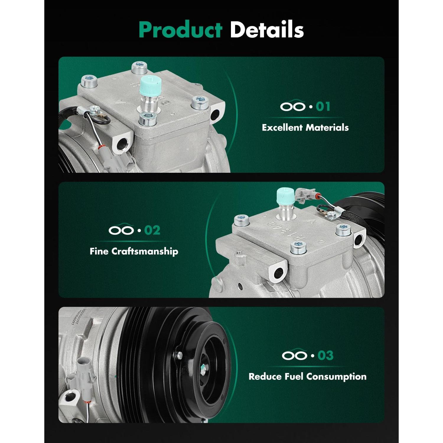 Compresor de AC SCITOO para Toyota Corolla 1.6L 1989-1997