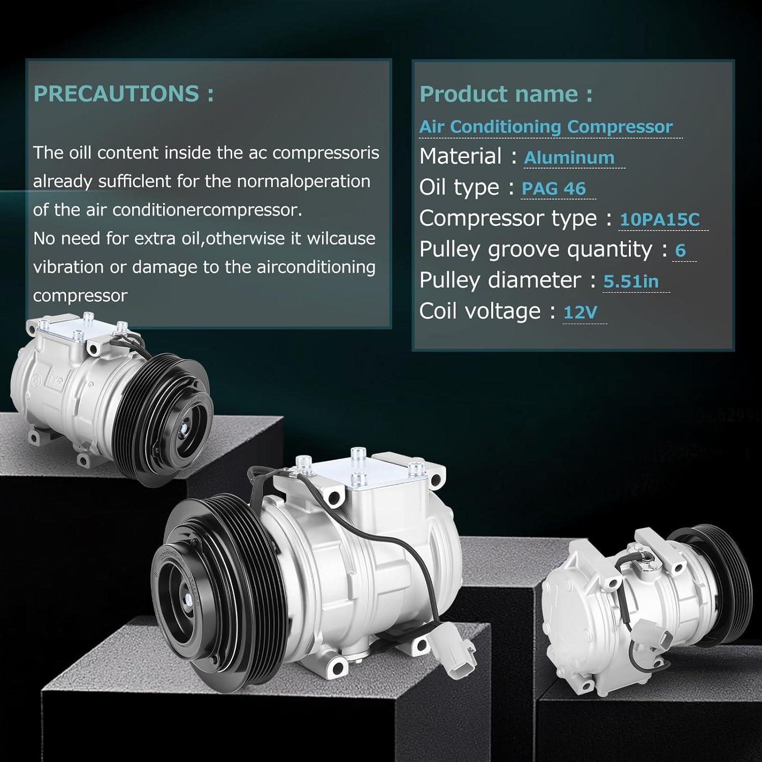 Compresor de Aire Acondicionado Mulcoll para Toyota Corolla 1.8L