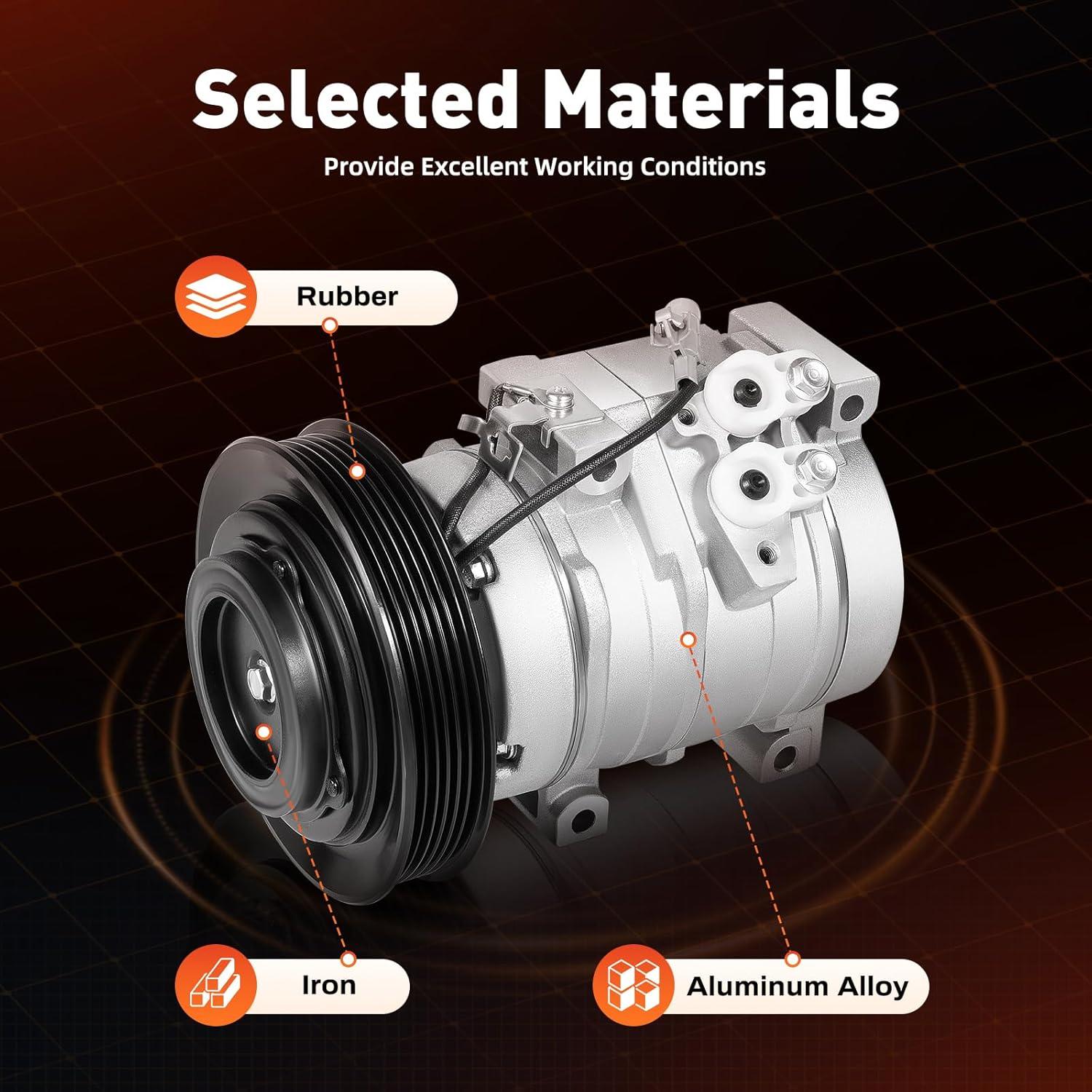 Compresor de Aire Acondicionado NuBusno para Toyota Corolla 2003-2008