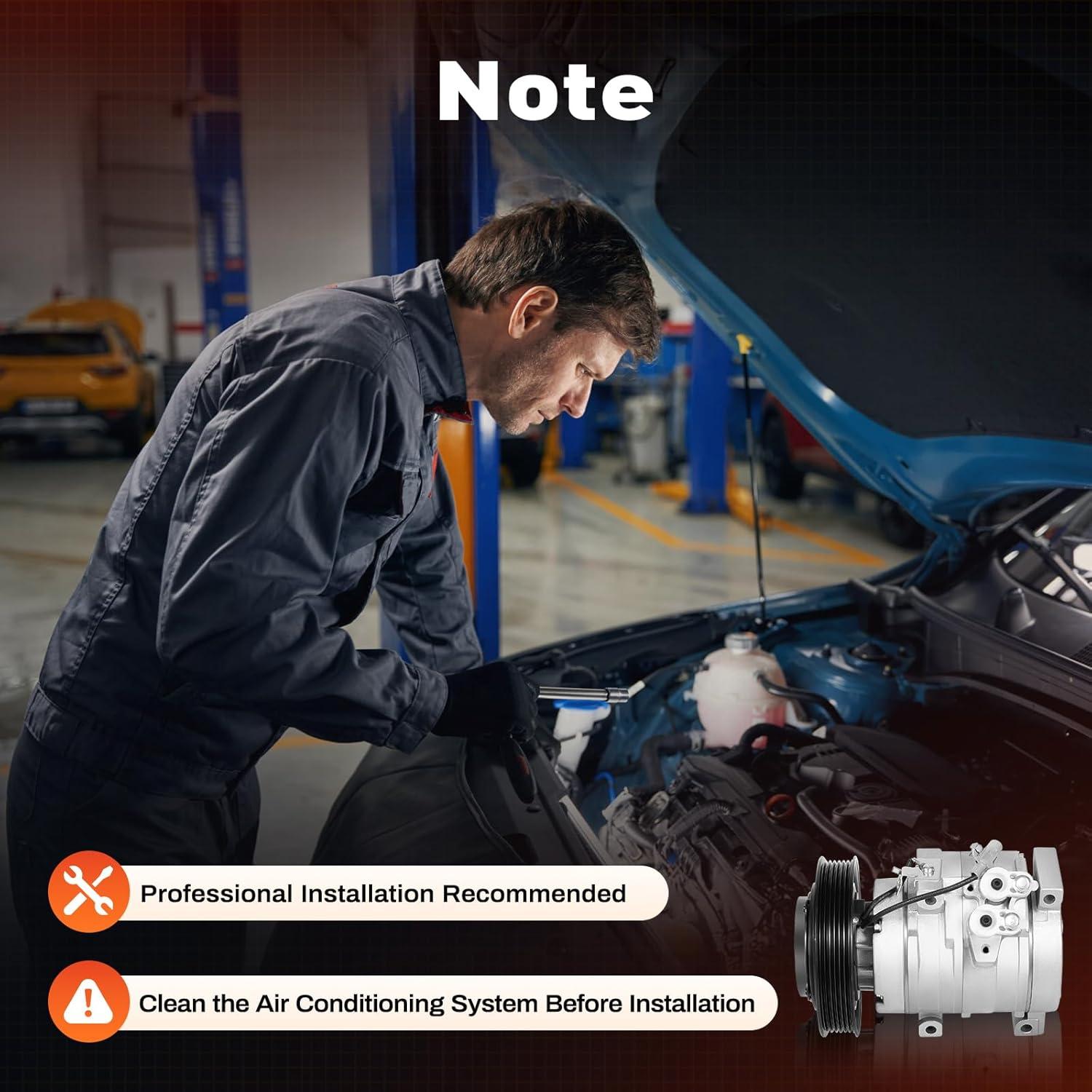 Compresor de Aire Acondicionado NuBusno para Toyota Corolla 2003-2008