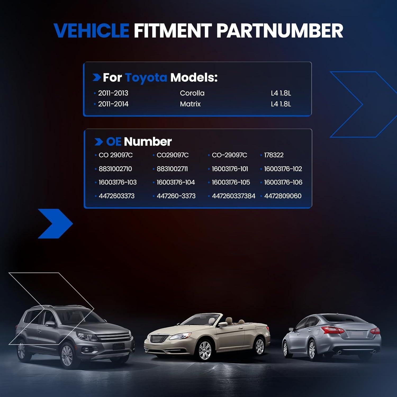 Compresor de Aire Acondicionado SYKRSS para Toyota Corolla 2011-2013 y Matrix 2011-2014
