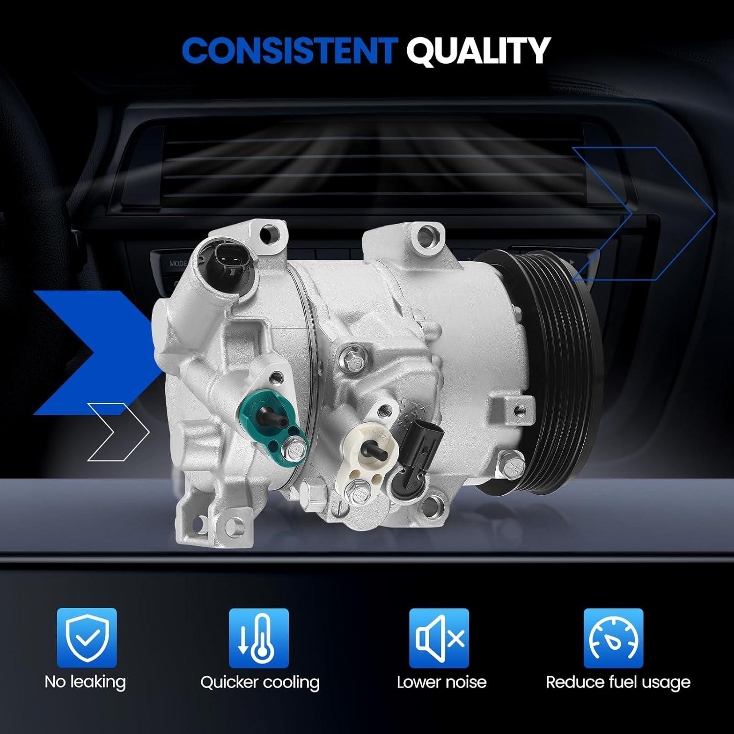 Compresor de Aire Acondicionado SYKRSS para Toyota Corolla 2011-2013 y Matrix 2011-2014