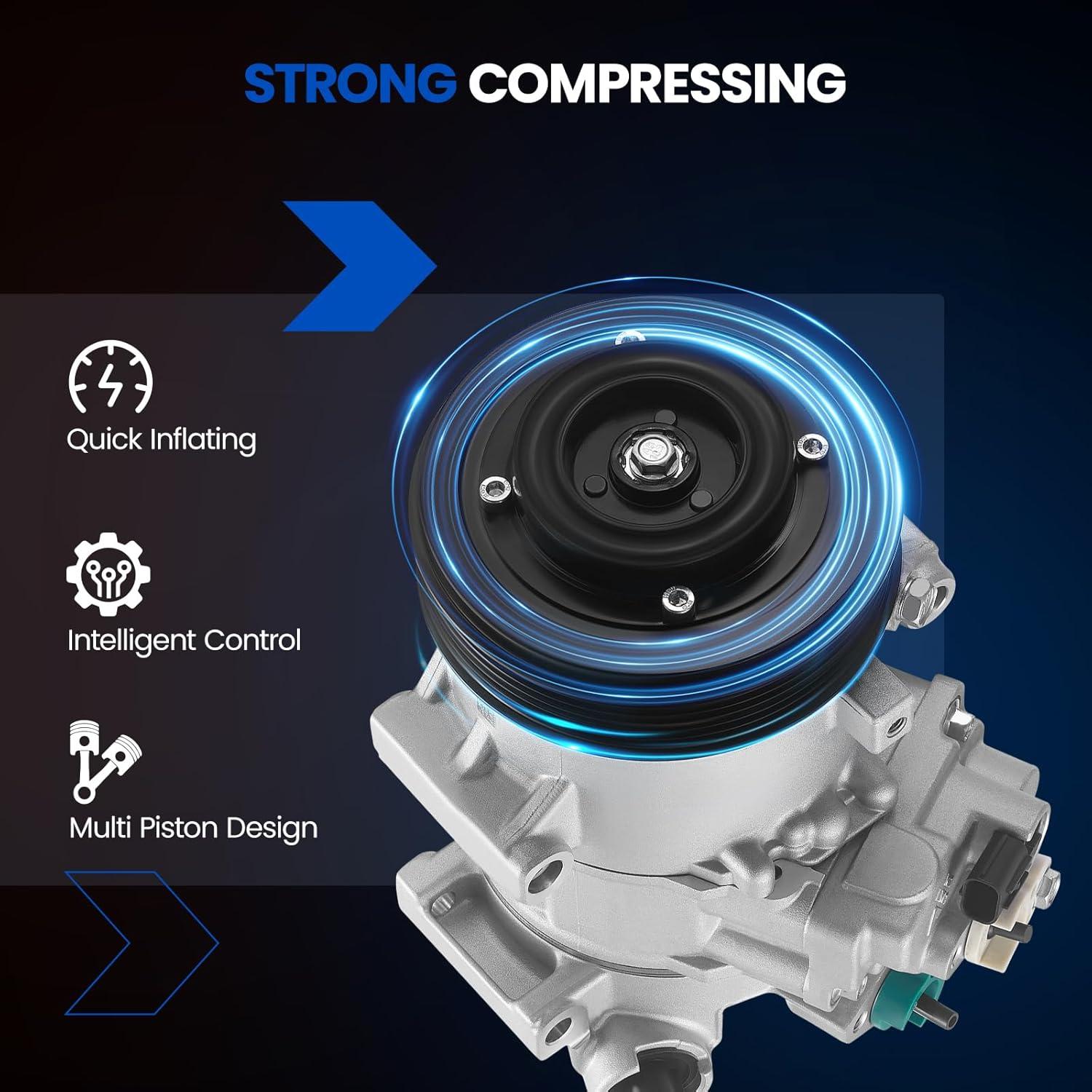 Compresor de Aire Acondicionado SYKRSS para Toyota Corolla 2011-2013 y Matrix 2011-2014