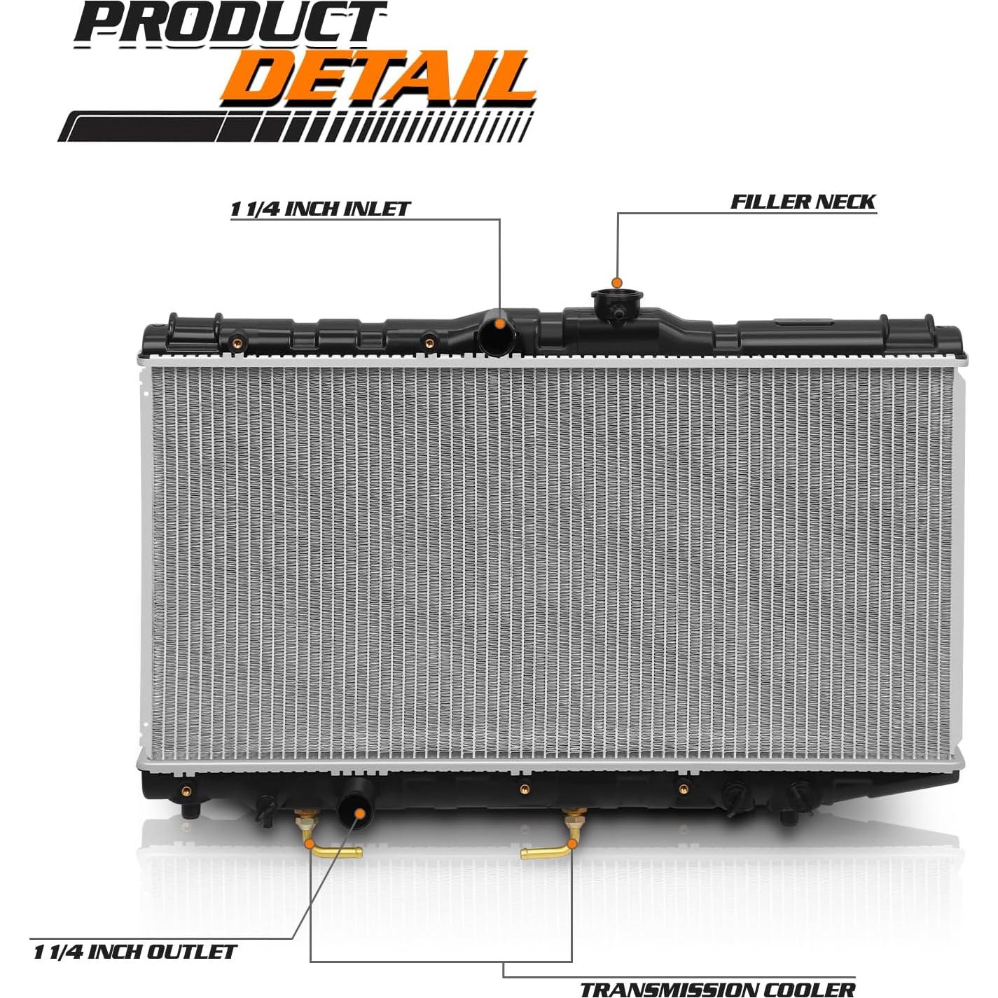 Radiador de Aluminio M-AUTO A24-M-OE-RAD-539 para Toyota Corolla