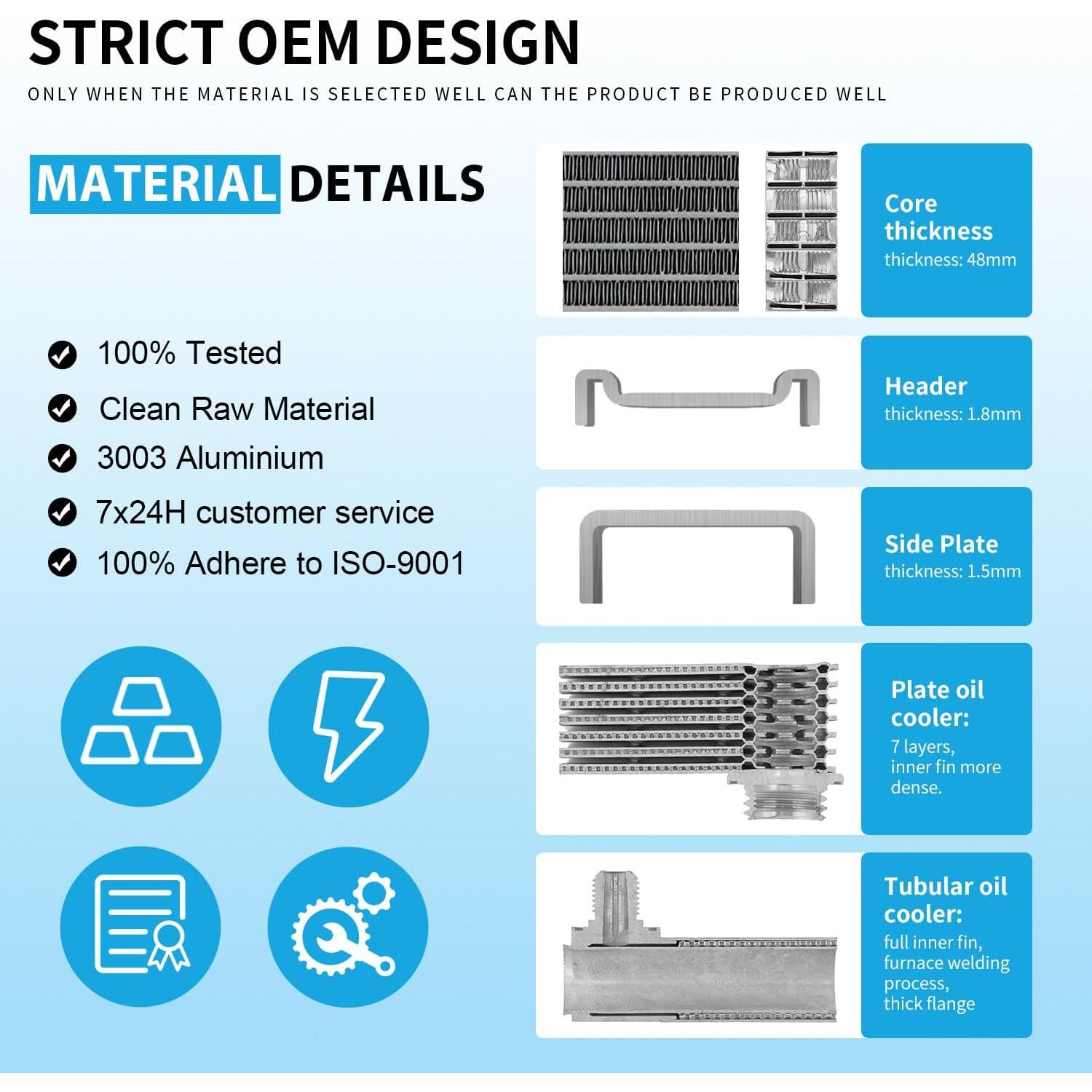 Radiador Rayten 13049 para Toyota Corolla 09-17 y Matrix 09-12