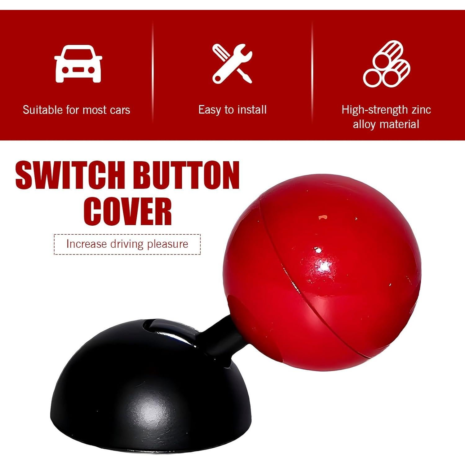 Cubierta Botón Arranque Coche Shakas Joystick Rojo