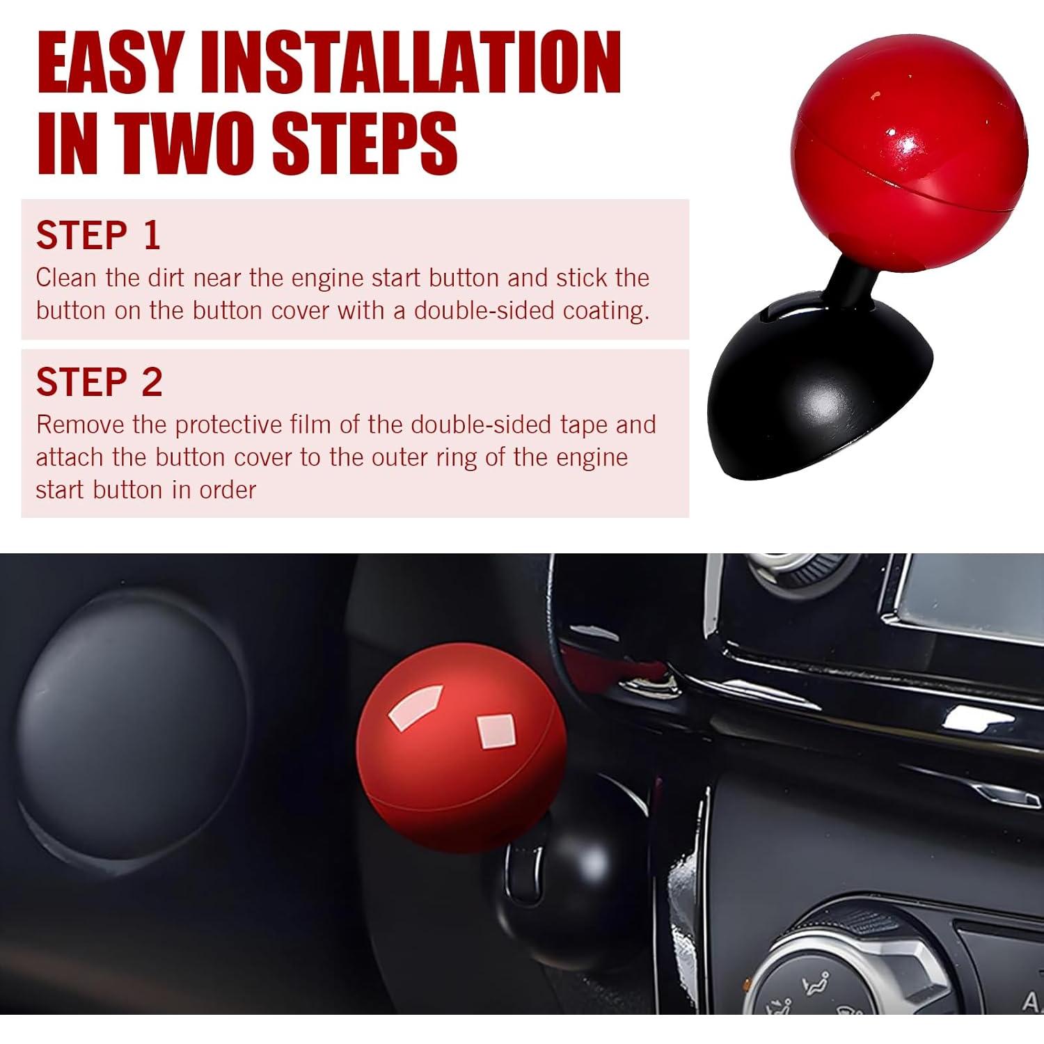 Cubierta Botón Arranque Coche Shakas Joystick Rojo