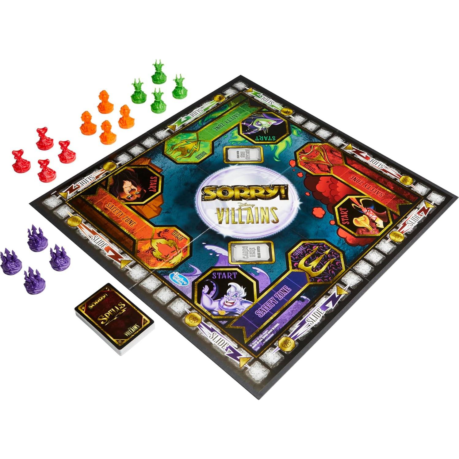 Juego de Mesa Hasbro Sorry! Villanos de Disney 4 Peones