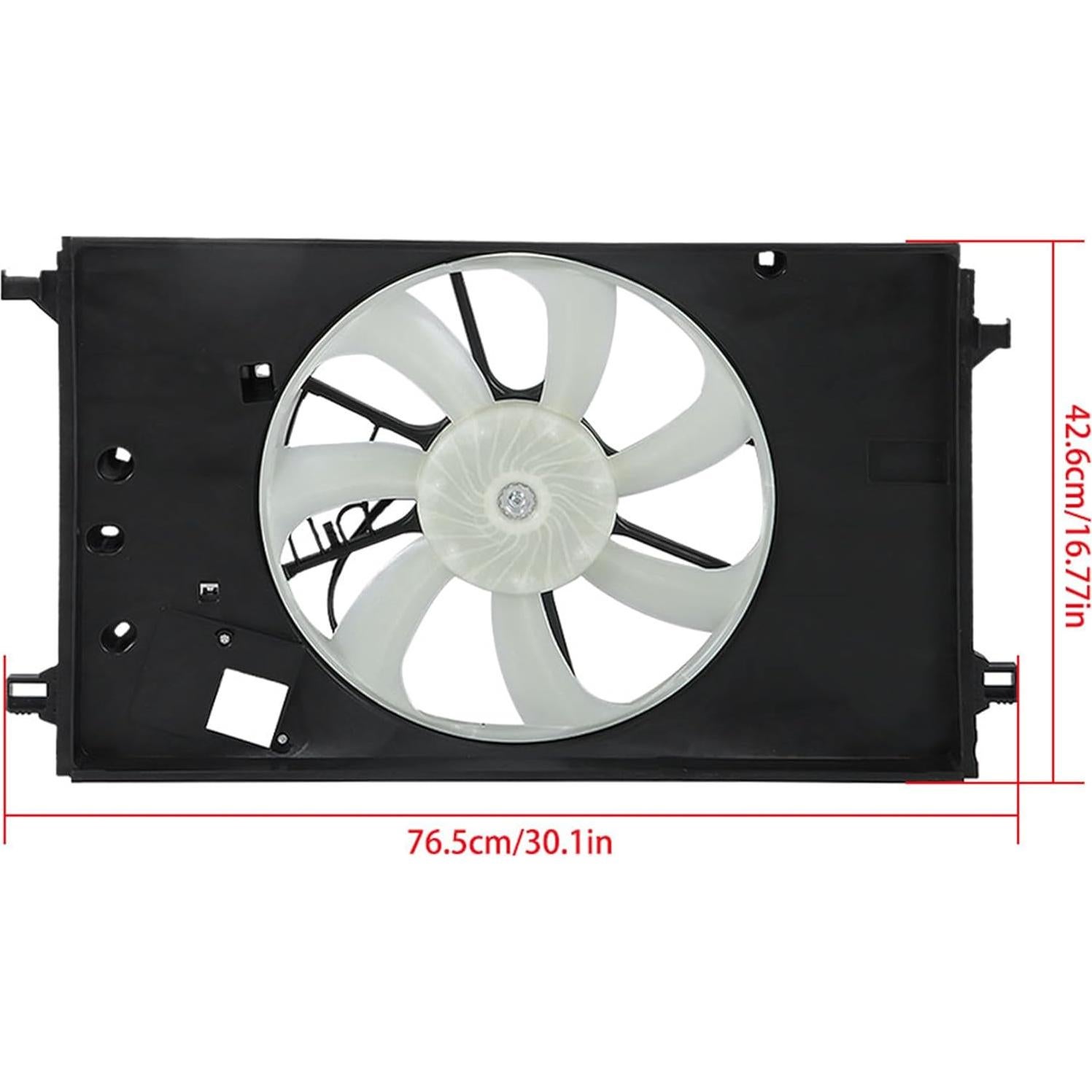 Ensamblaje Ventilador Enfriamiento Radiador Thomletha Corolla 2022-2024