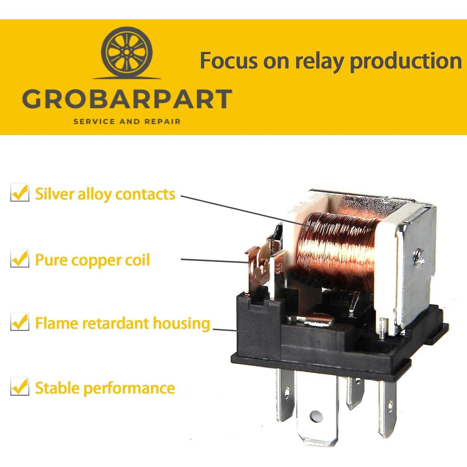 Relé de Arranque 4 Pines 12V GROBARPART para Toyota y Lexus