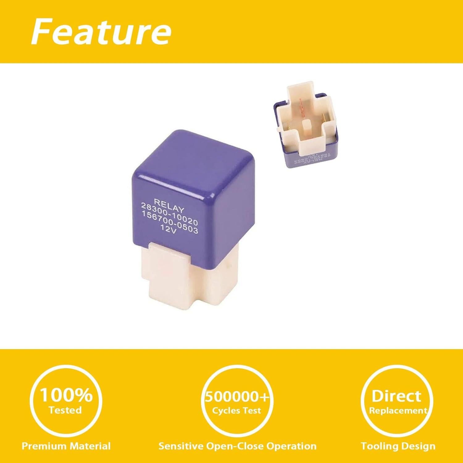 Relé de Arranque 4 Pines 12V GROBARPART para Toyota y Lexus