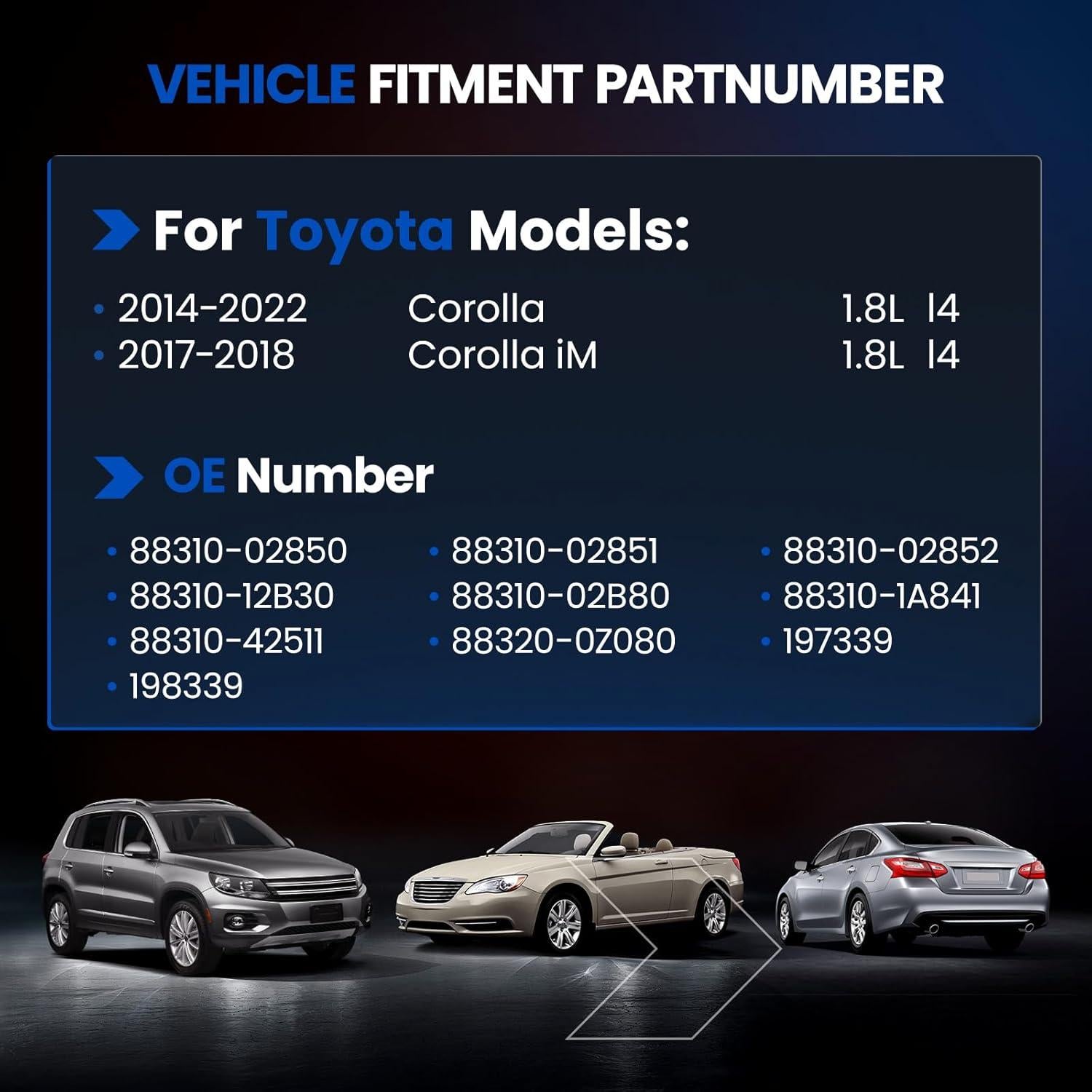 Compresor de Aire Acondicionado SYKRSS 198339 para Toyota Corolla 2014-2022