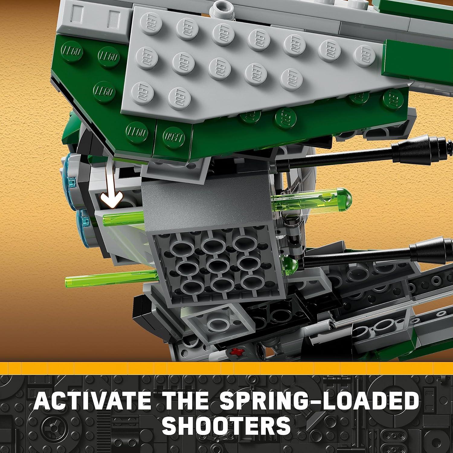 LEGO Star Wars Caza Jedi de Yoda 75360 con R2-D2 y Sable de Luz