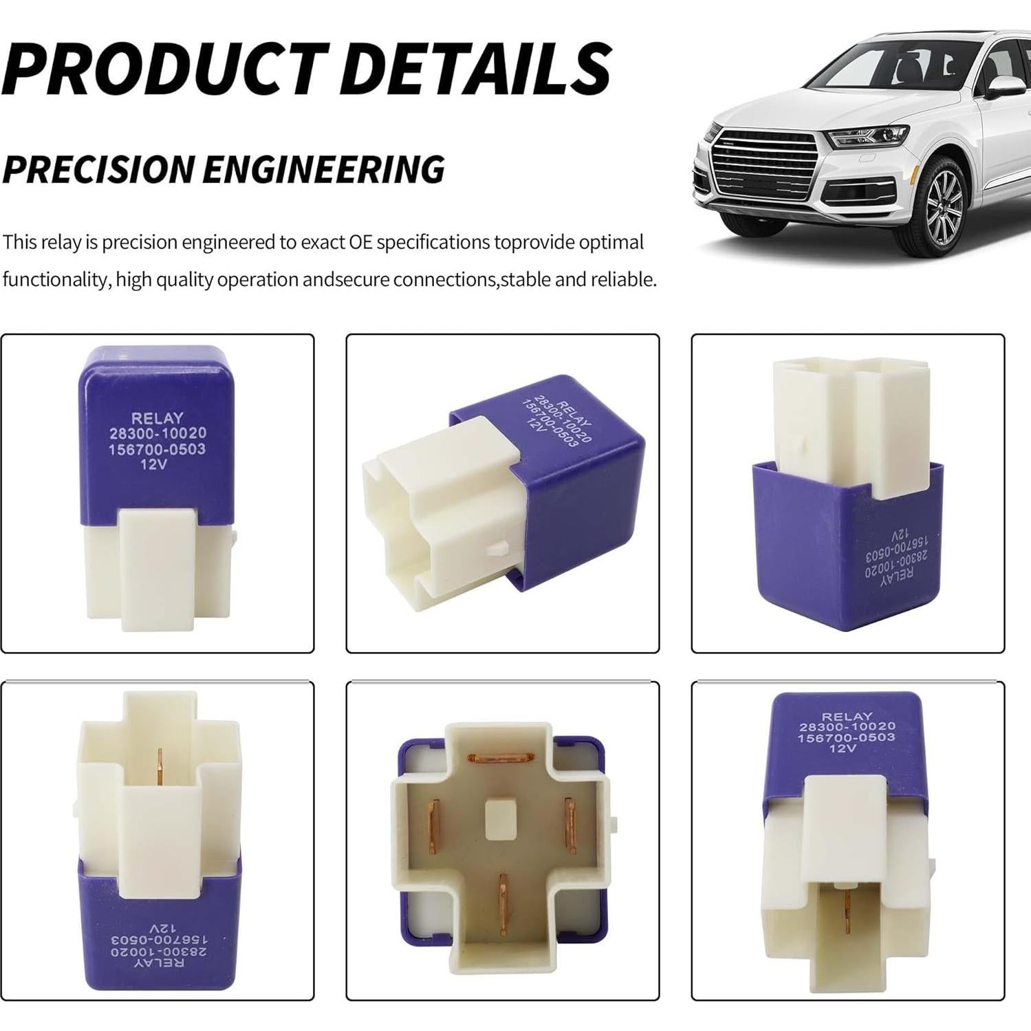 Relé de Arranque HiSport 28300-10020 Compatible Toyota Lexus 2PCS