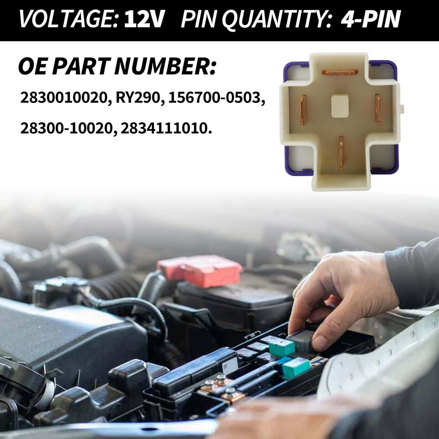 Relé de Arranque HiSport 28300-10020 Compatible Toyota Lexus 2PCS