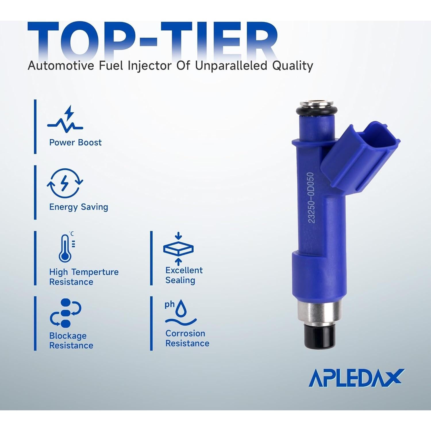 Inyectores de Combustible APLEDAX 4PCS para Toyota y Pontiac