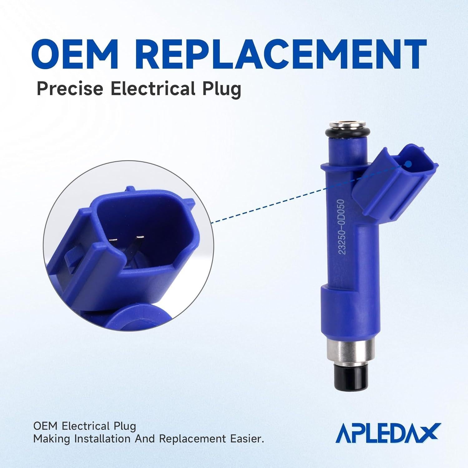 Inyectores de Combustible APLEDAX 4PCS para Toyota y Pontiac