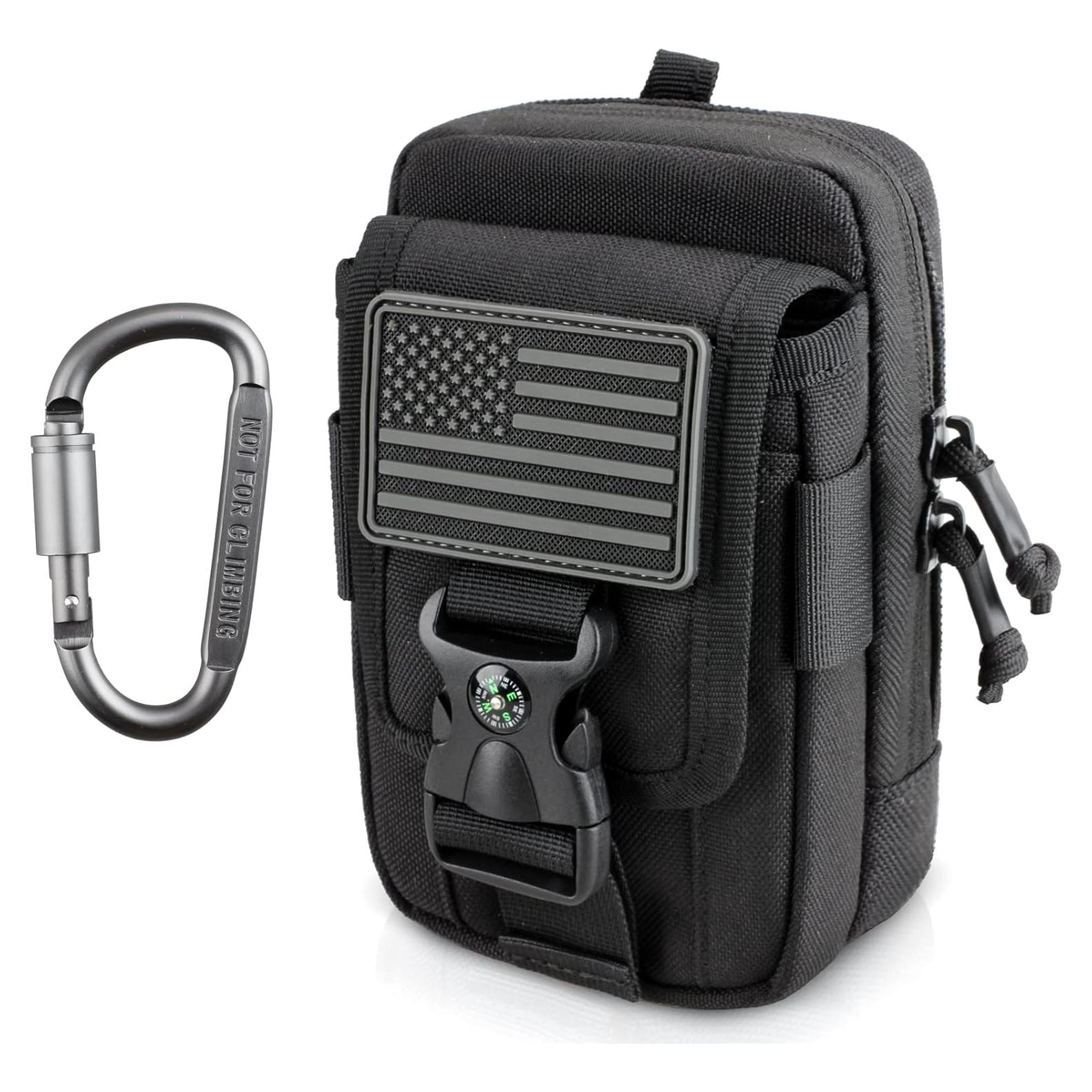 Funda táctica WYNEX para smartphone Molle, doble capacidad