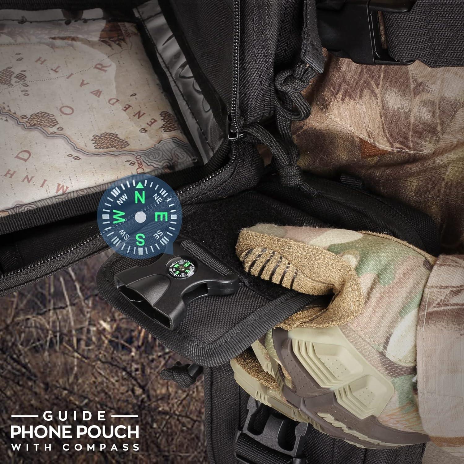 Funda táctica WYNEX para smartphone Molle, doble capacidad